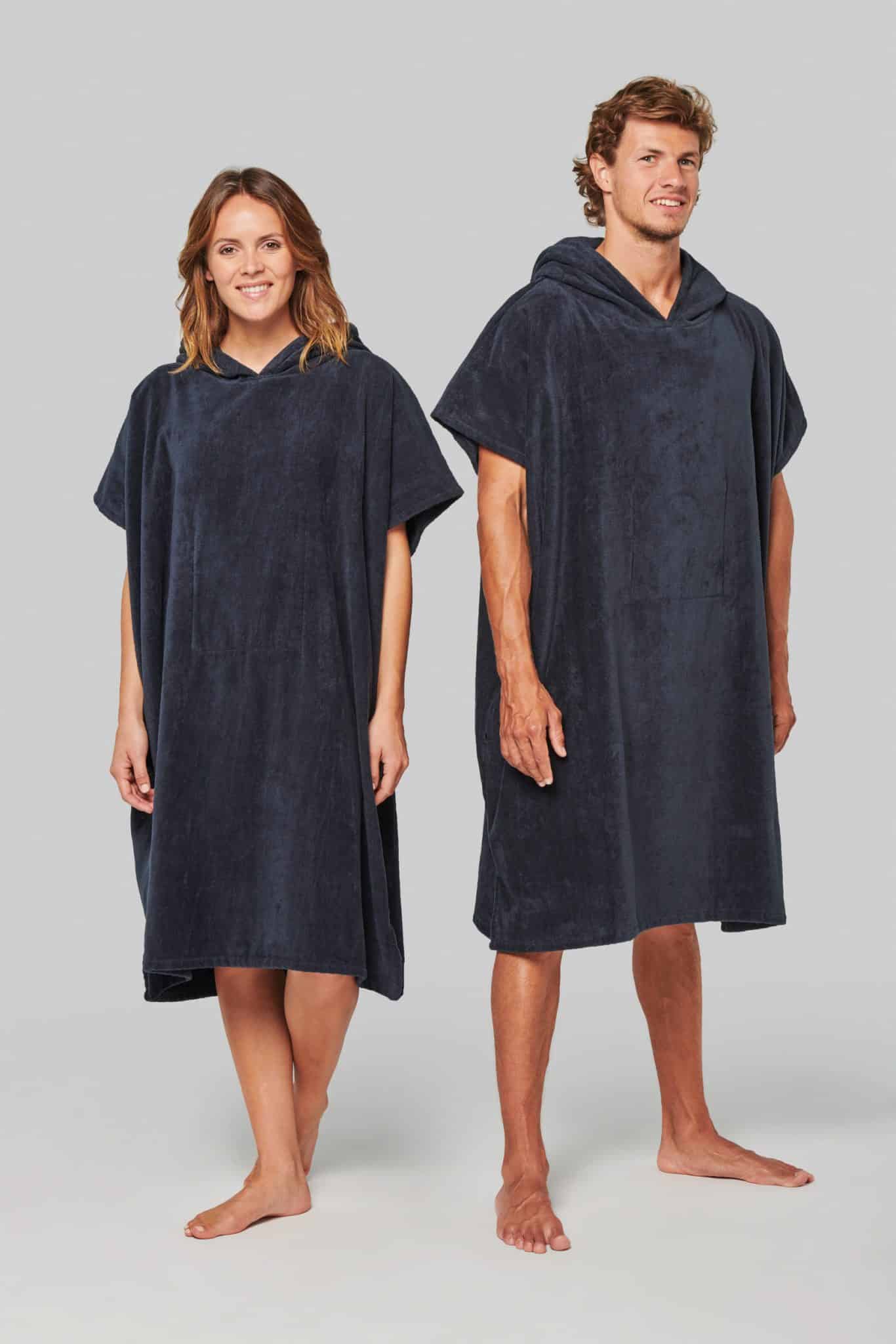 Miniature 1 pour Poncho éponge à capuche unisexe