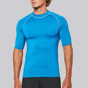 Visuel T-shirt technique à manches courtes avec protection anti-UV unisexe