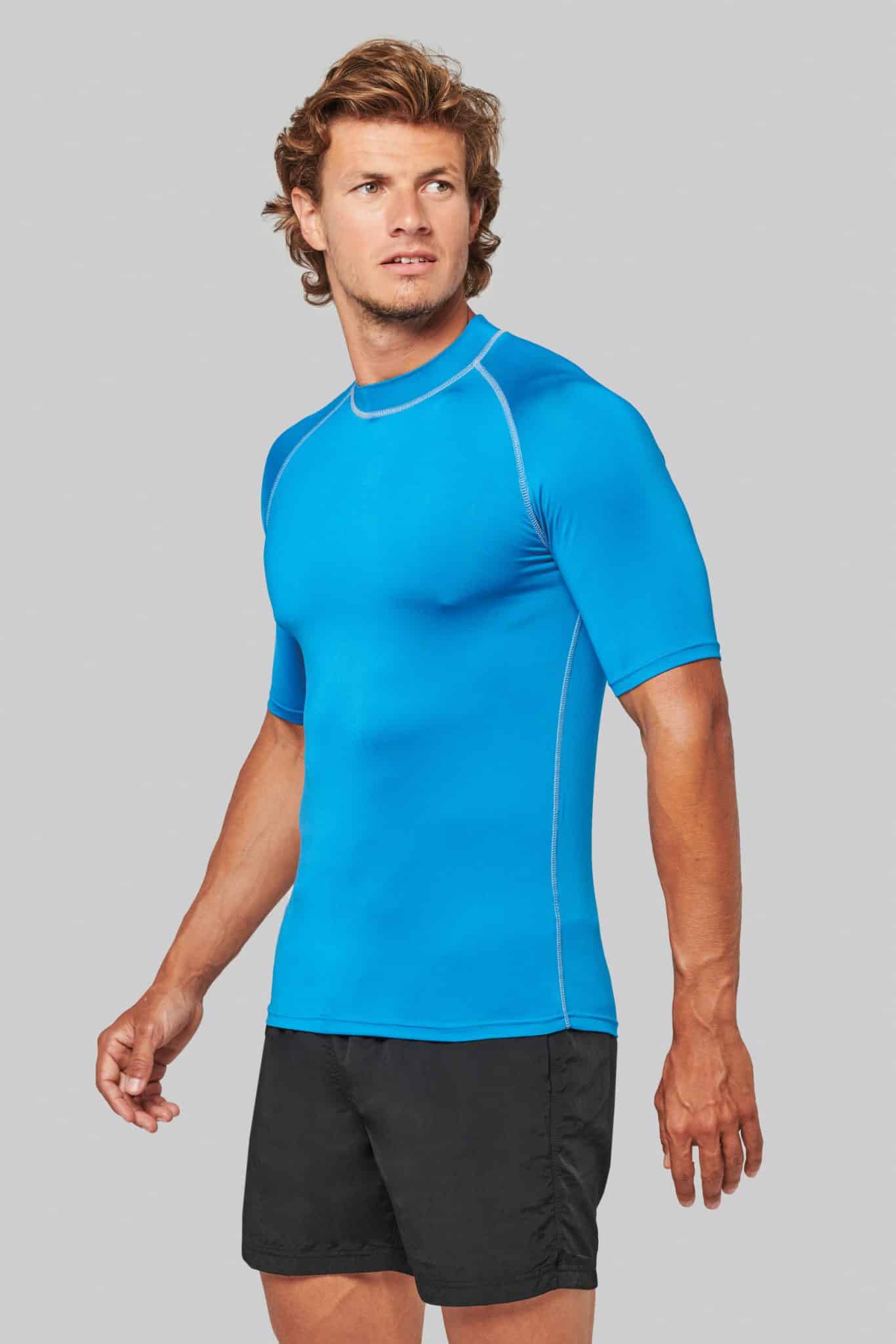Miniature 3 pour T-shirt technique à manches courtes avec protection anti-UV unisexe