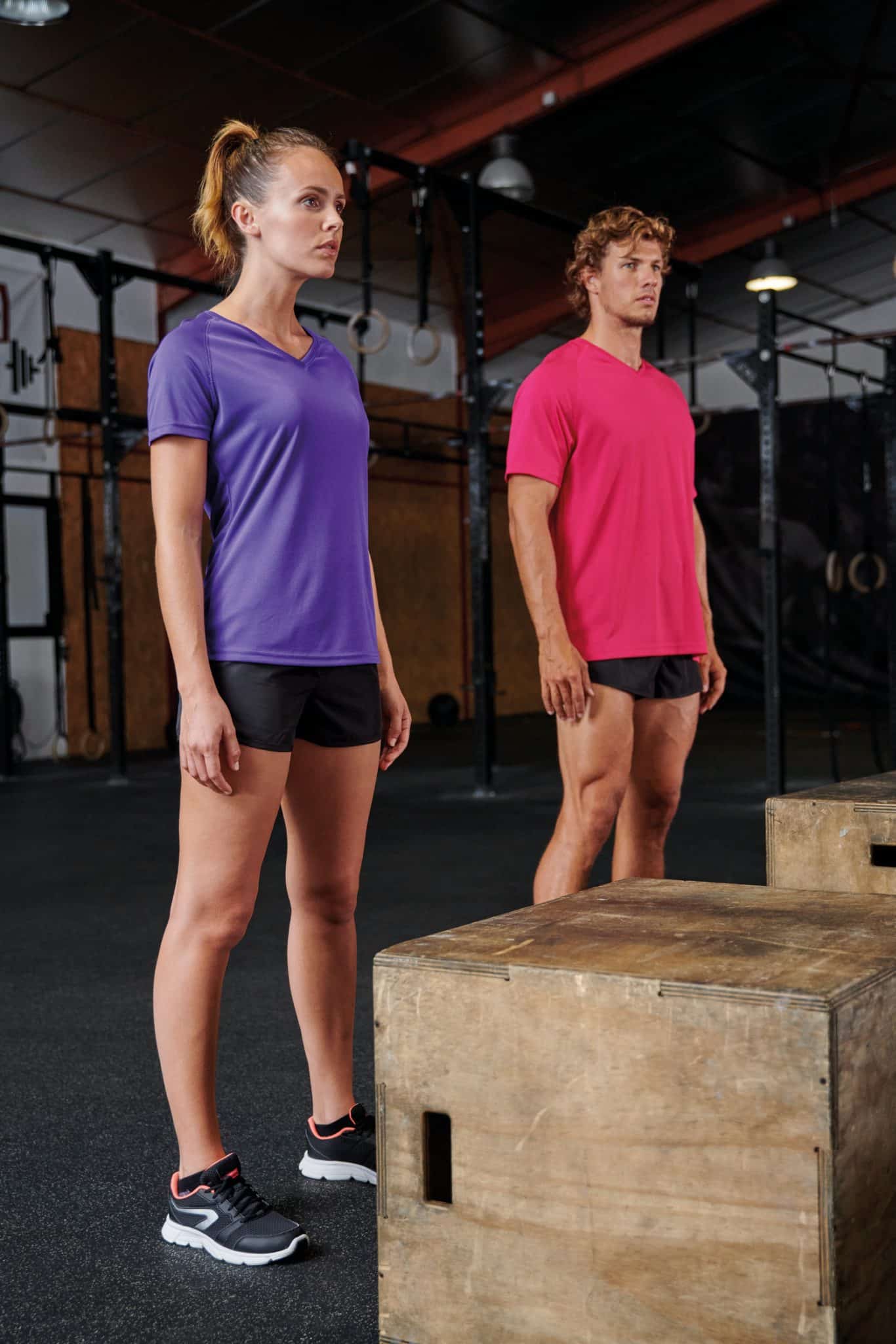 Miniature 9 pour T-shirt de sport manches courtes col v femme