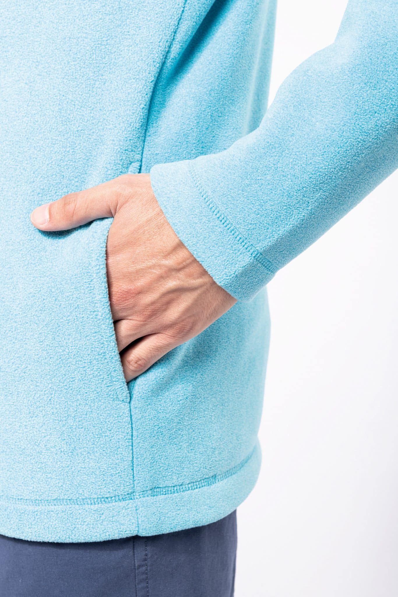 Miniature 6 pour Enzo > Micropolaire col zippé homme