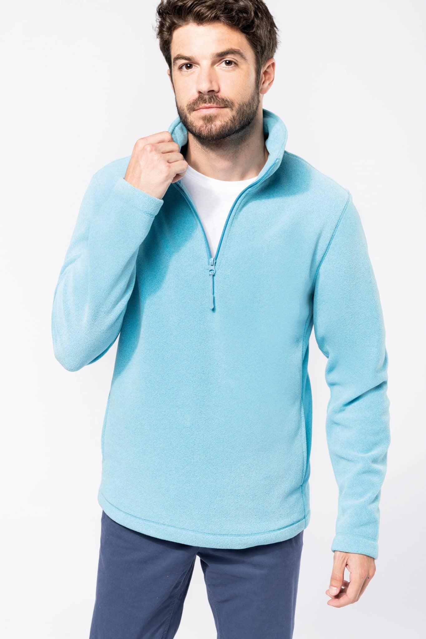 Miniature 3 pour Enzo > Micropolaire col zippé homme