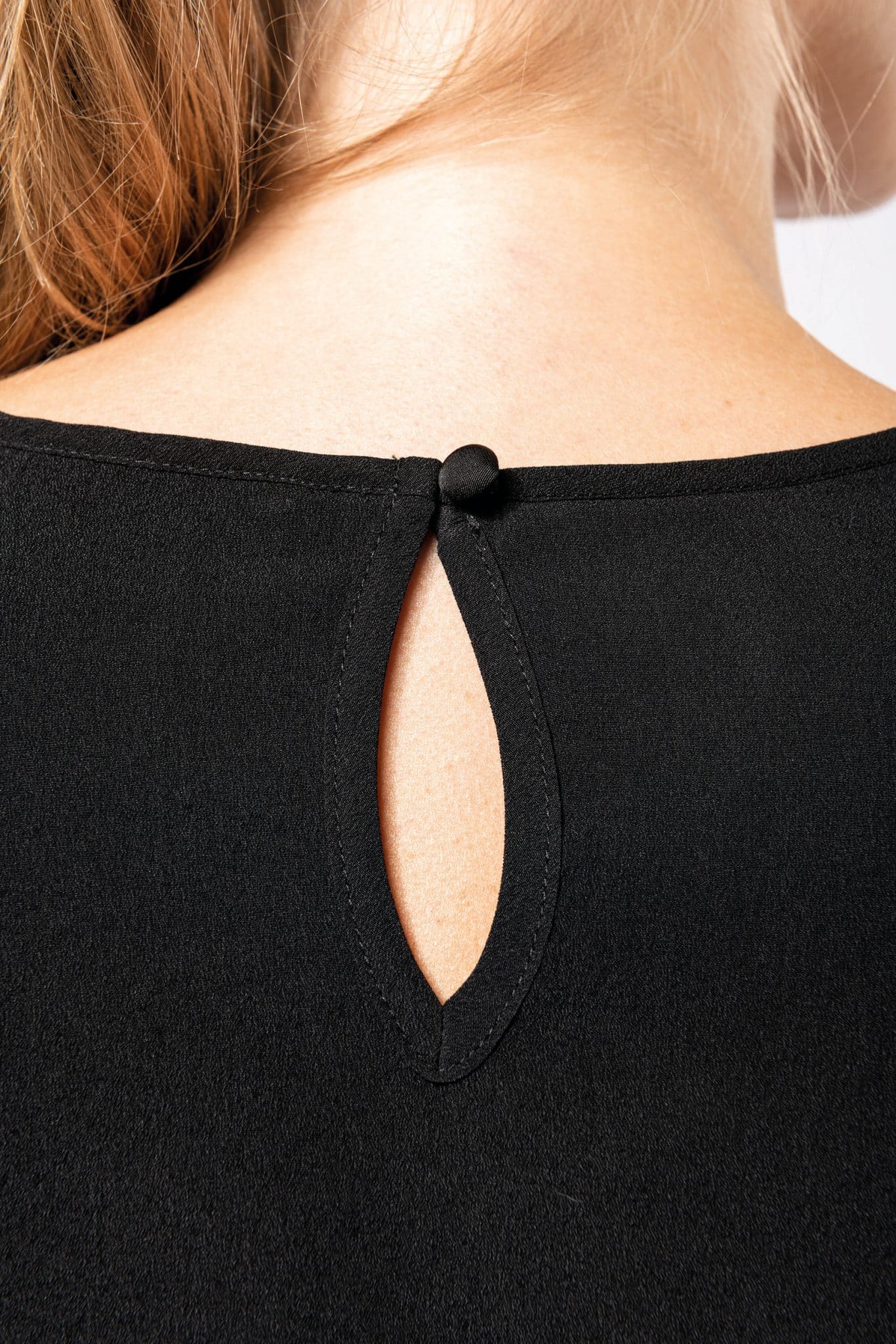 Miniature 7 pour Blouse crêpe manches courtes femme