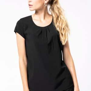 Visuel Blouse crêpe manches courtes femme