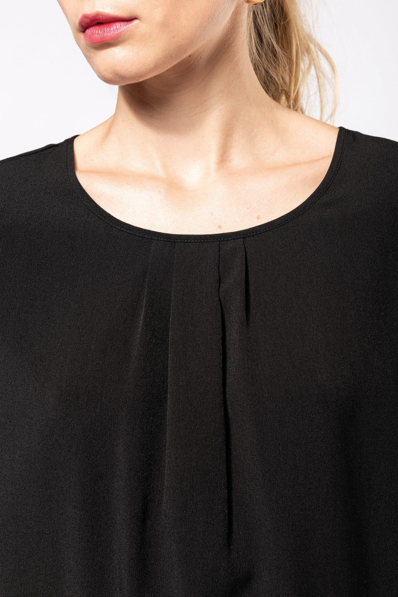Miniature 6 pour Blouse crêpe manches longues femme