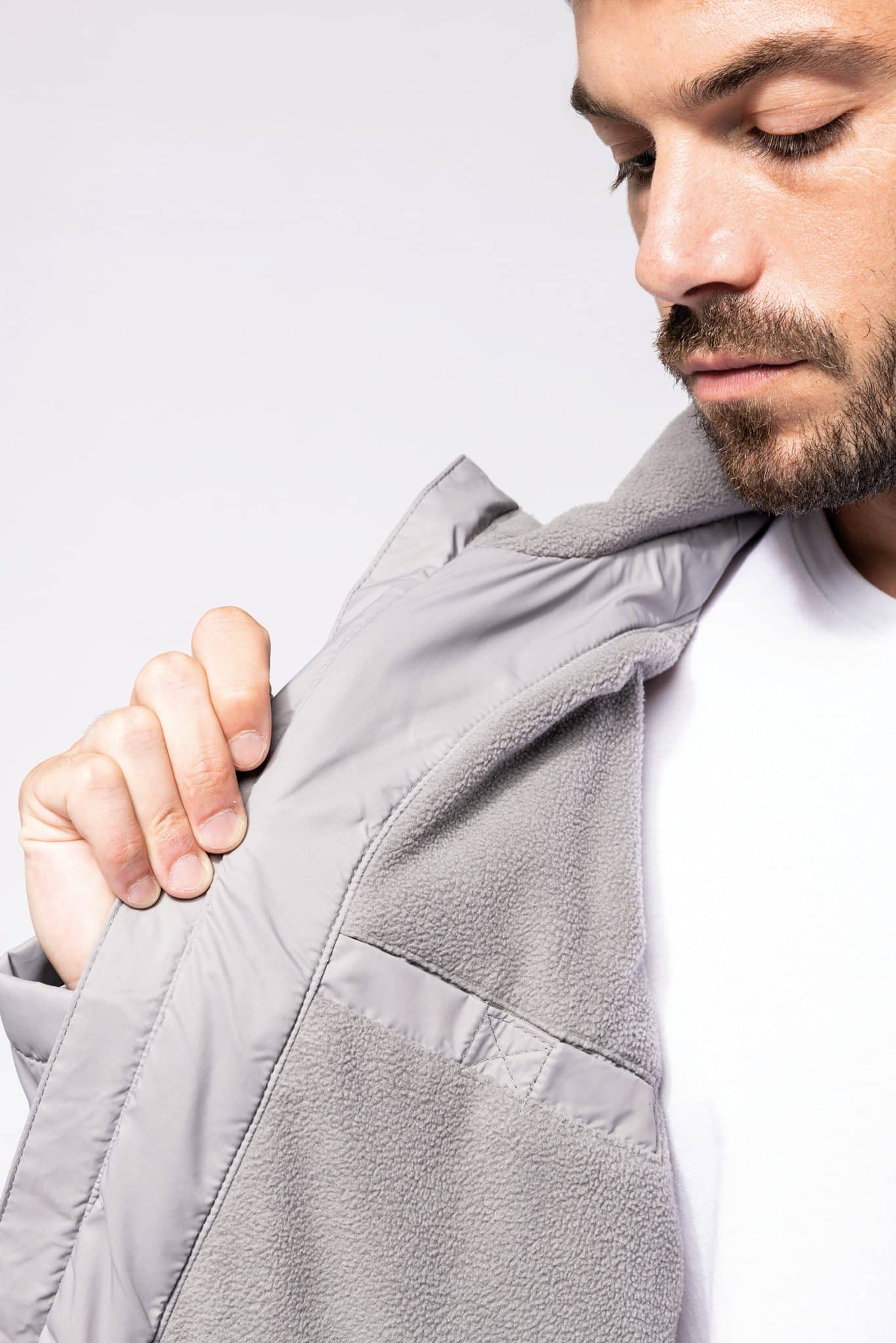 Miniature 13 pour Veste à capuche avec doublure en micropolaire unisexe
