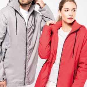 Visuel Veste à capuche avec doublure en micropolaire unisexe