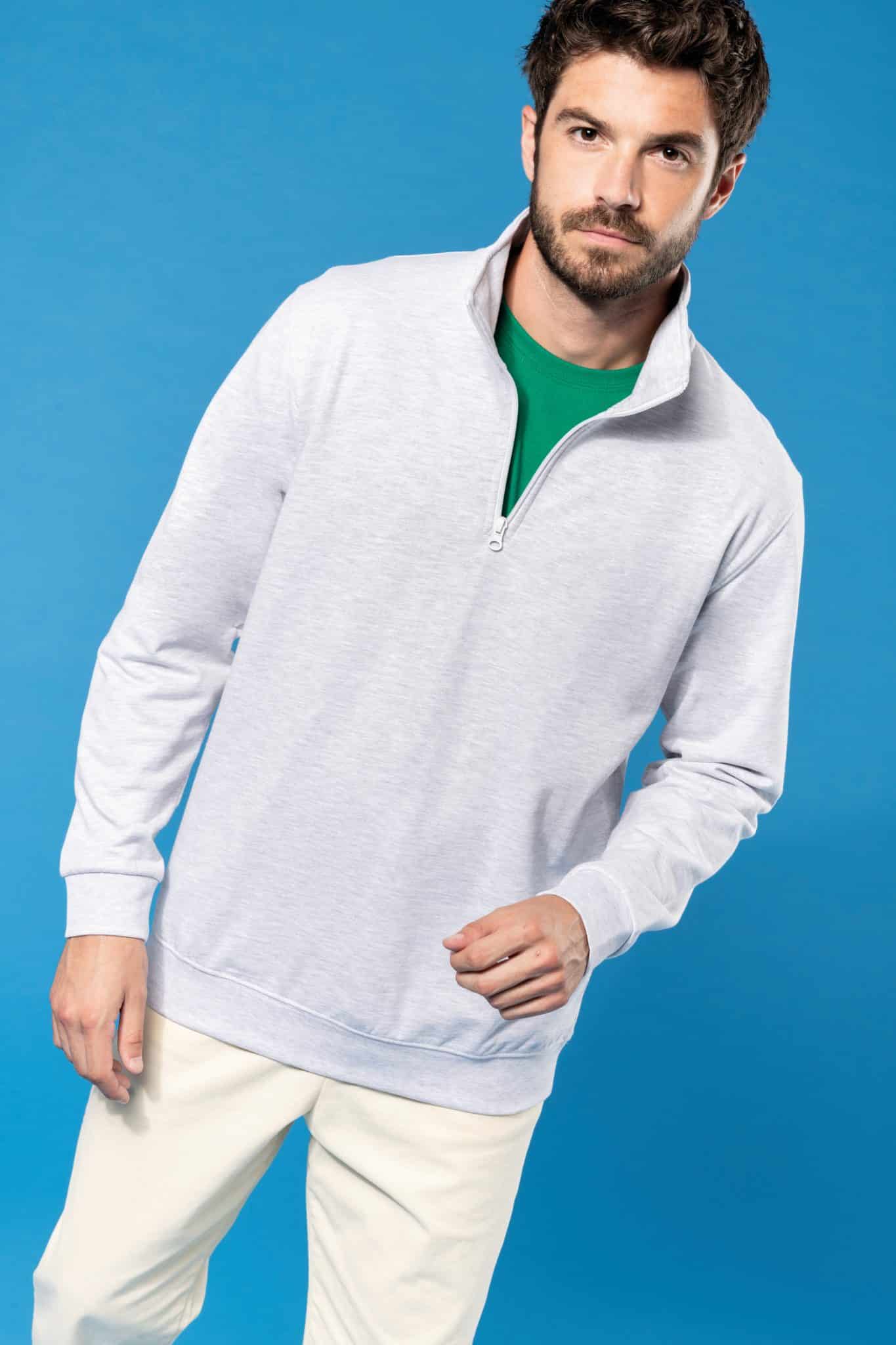 Miniature 3 pour Sweat-shirt col zippé homme
