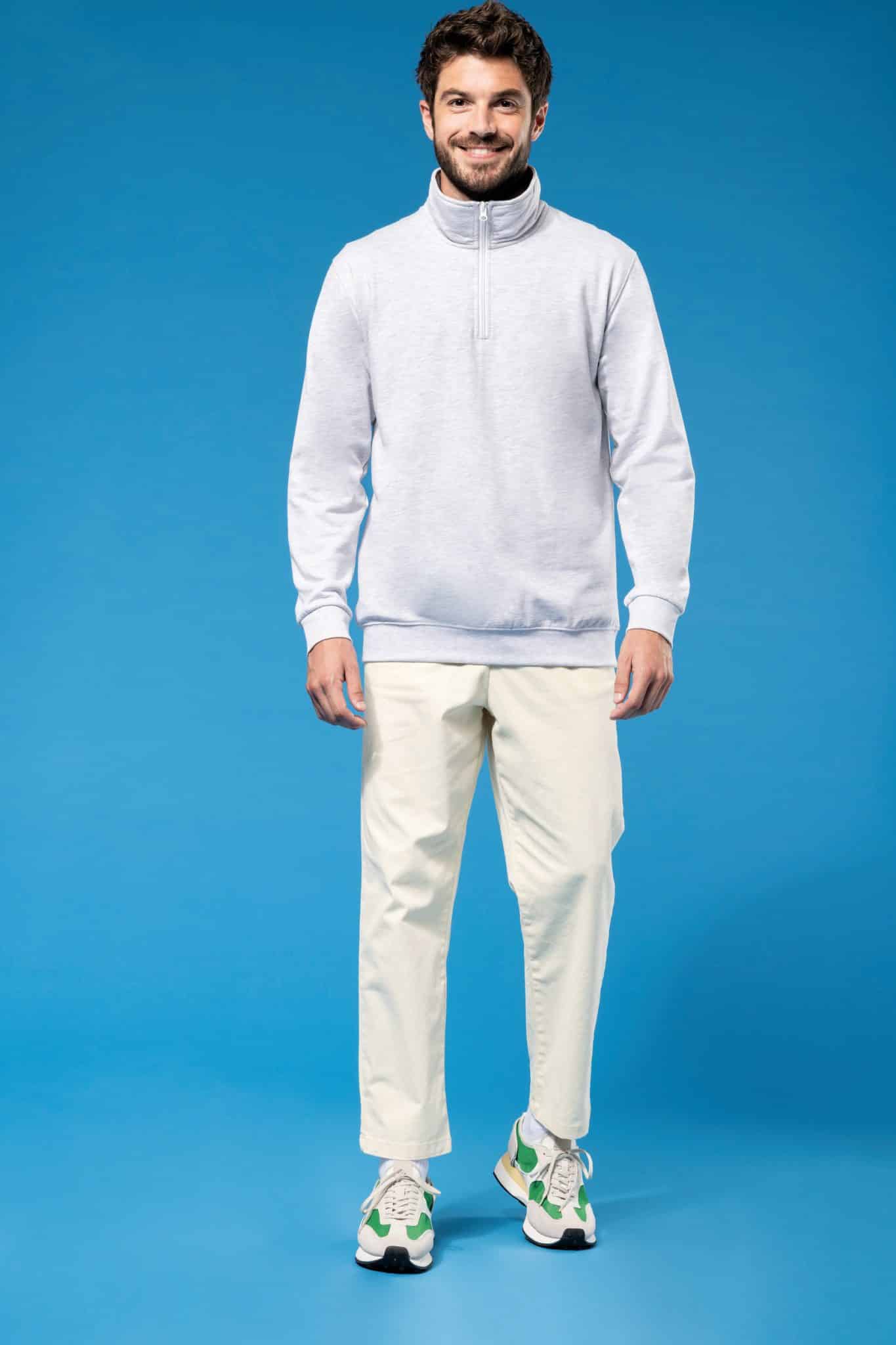 Miniature 4 pour Sweat-shirt col zippé homme
