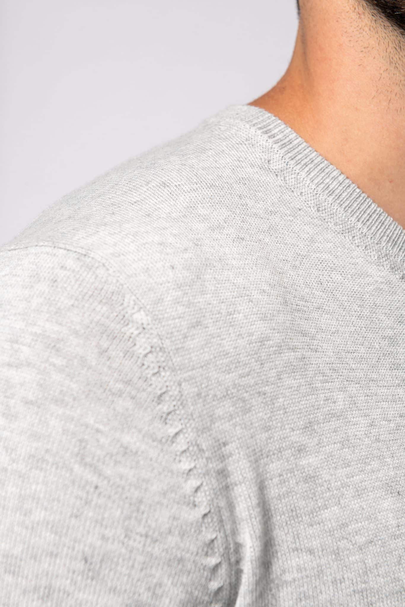 Miniature 6 pour Pull col en V écoresponsable homme