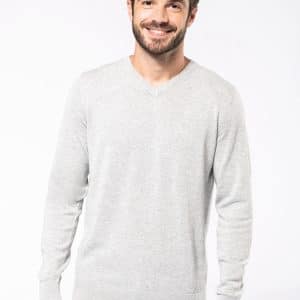 Visuel Pull col en V écoresponsable homme