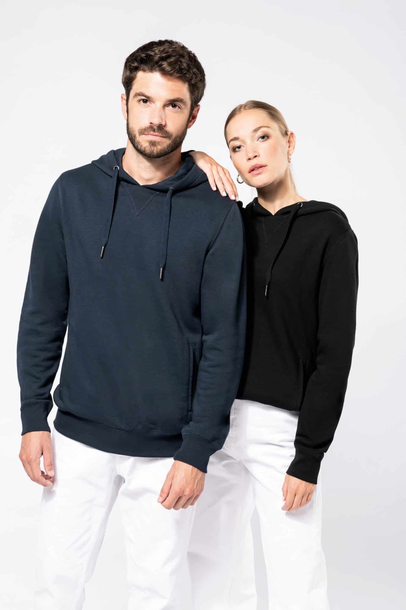 Miniature 1 pour Sweat-shirt french terry écoresponsable à capuche unisexe