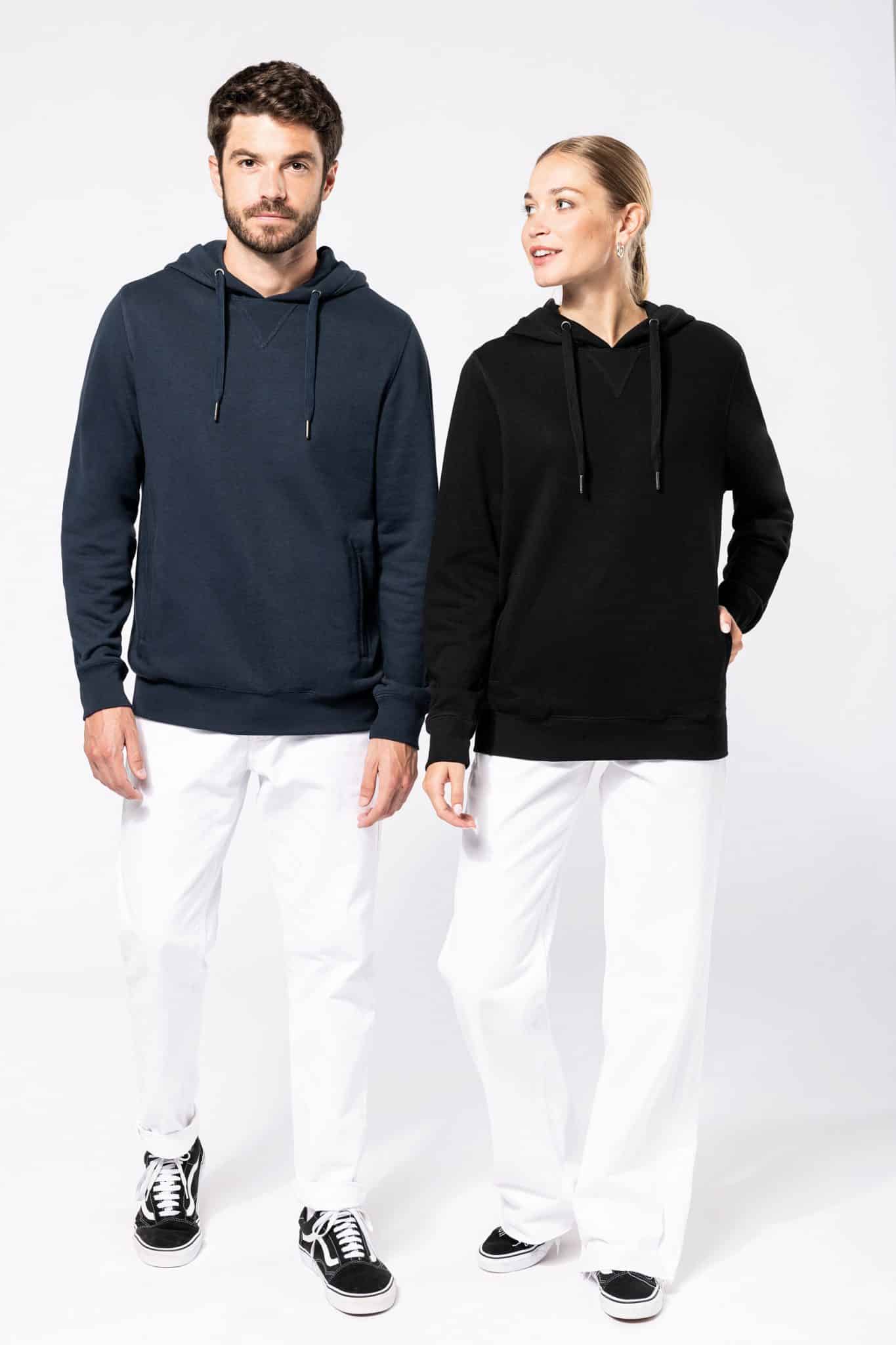 Miniature 8 pour Sweat-shirt french terry écoresponsable à capuche unisexe