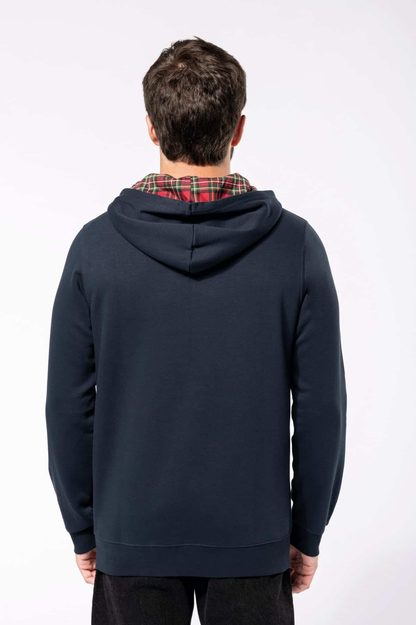 Miniature 3 pour Sweat-shirt à capuche contrastée à motifs unisexe