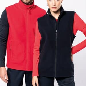 Visuel Bodywarmer micropolaire écoresponsable unisexe