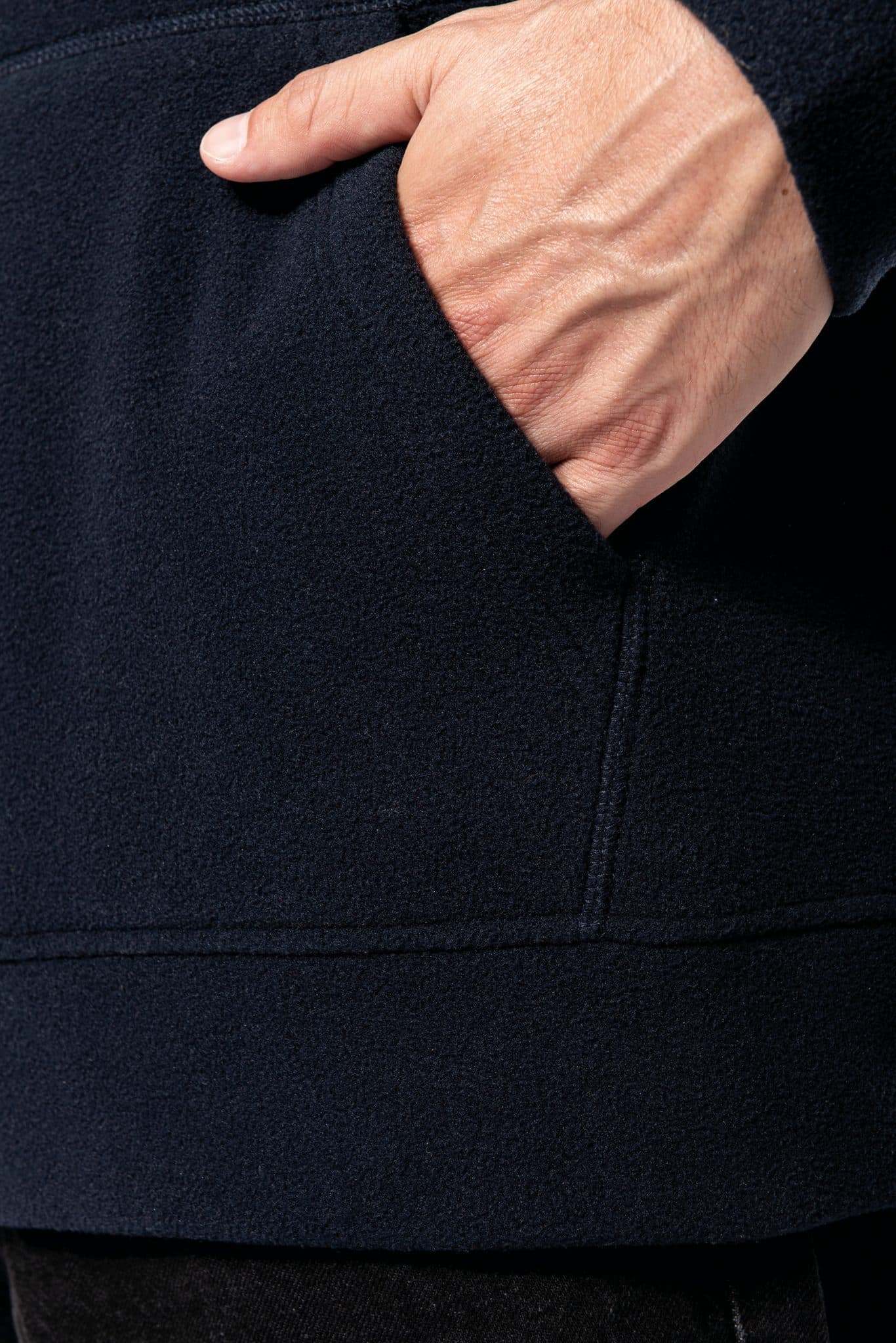 Miniature 15 pour Sweat-shirt à capuche oversize en micropolaire recyclée unisexe