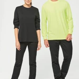 Visuel T-shirt écoresponsable manches longues unisexe