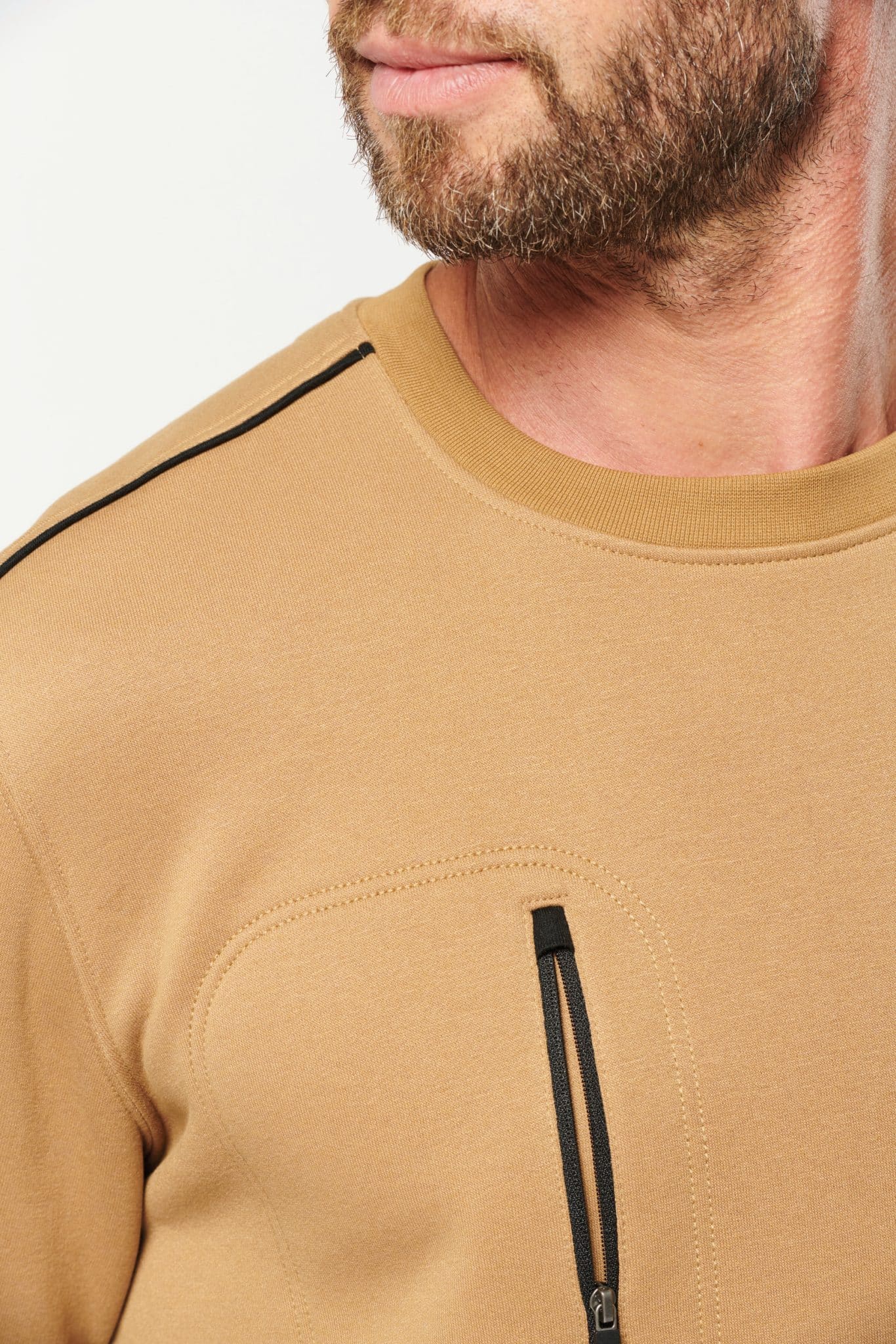 Miniature 15 pour Sweat-shirt Day To Day zip poche contrastée unisexe