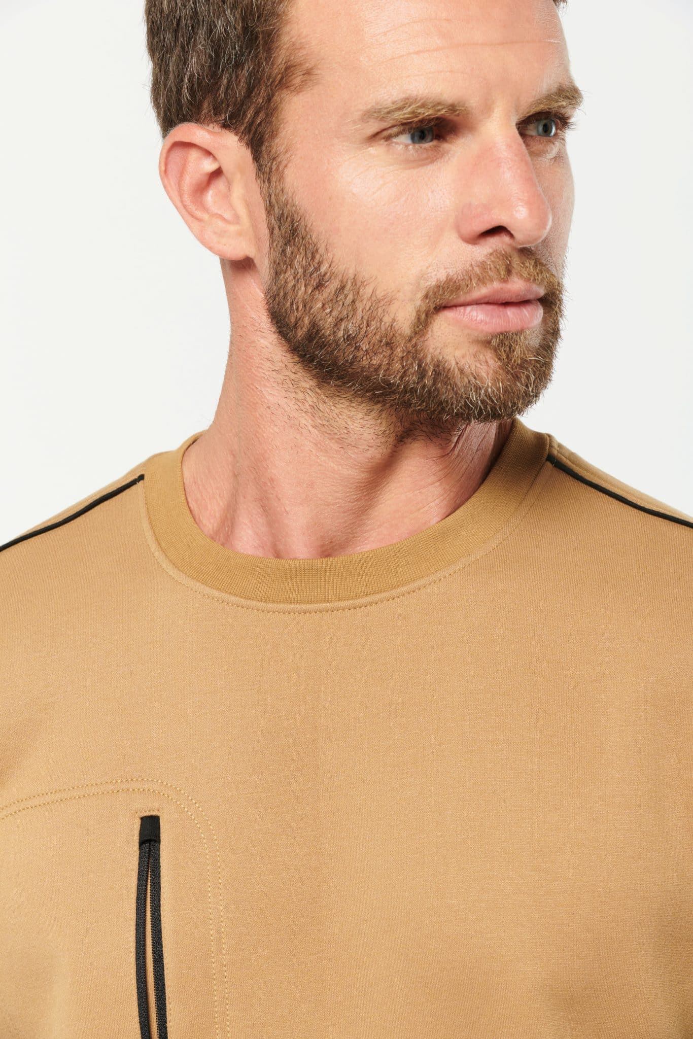 Miniature 13 pour Sweat-shirt Day To Day zip poche contrastée unisexe
