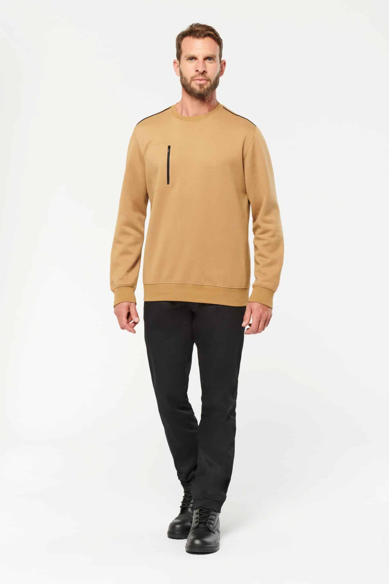 Miniature 5 pour Sweat-shirt Day To Day zip poche contrastée unisexe