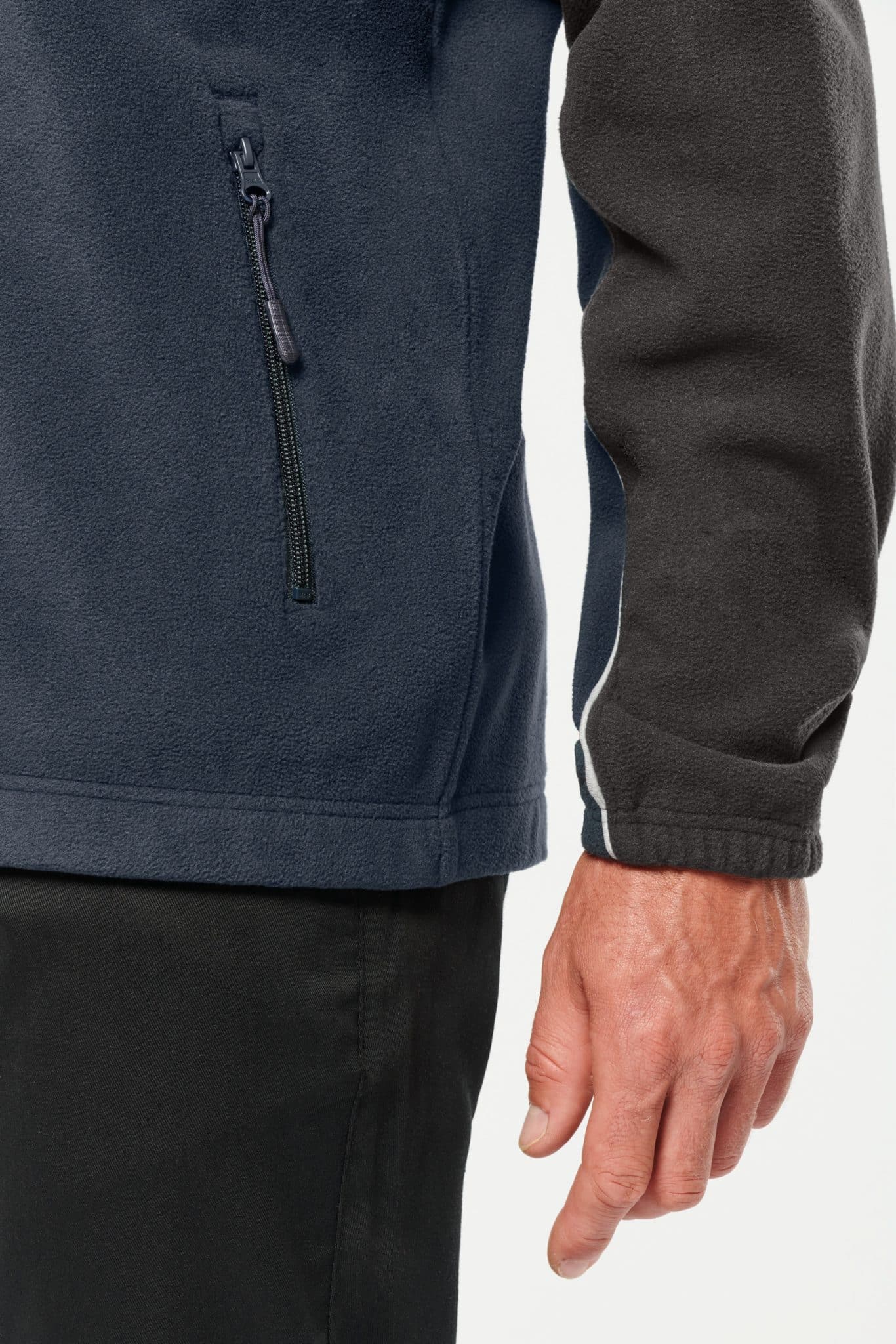 Miniature 10 pour Veste micropolaire bicolore écoresponsable unisexe