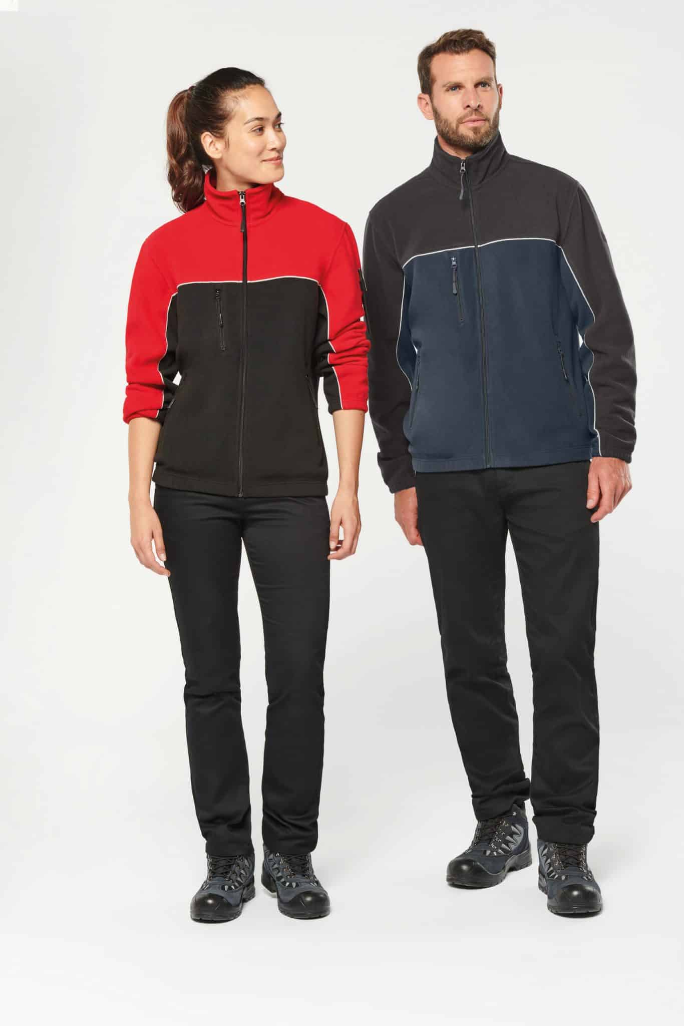 Miniature 7 pour Veste micropolaire bicolore écoresponsable unisexe