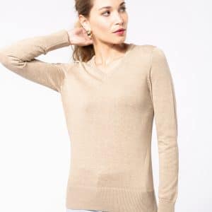 Visuel Pull col V femme