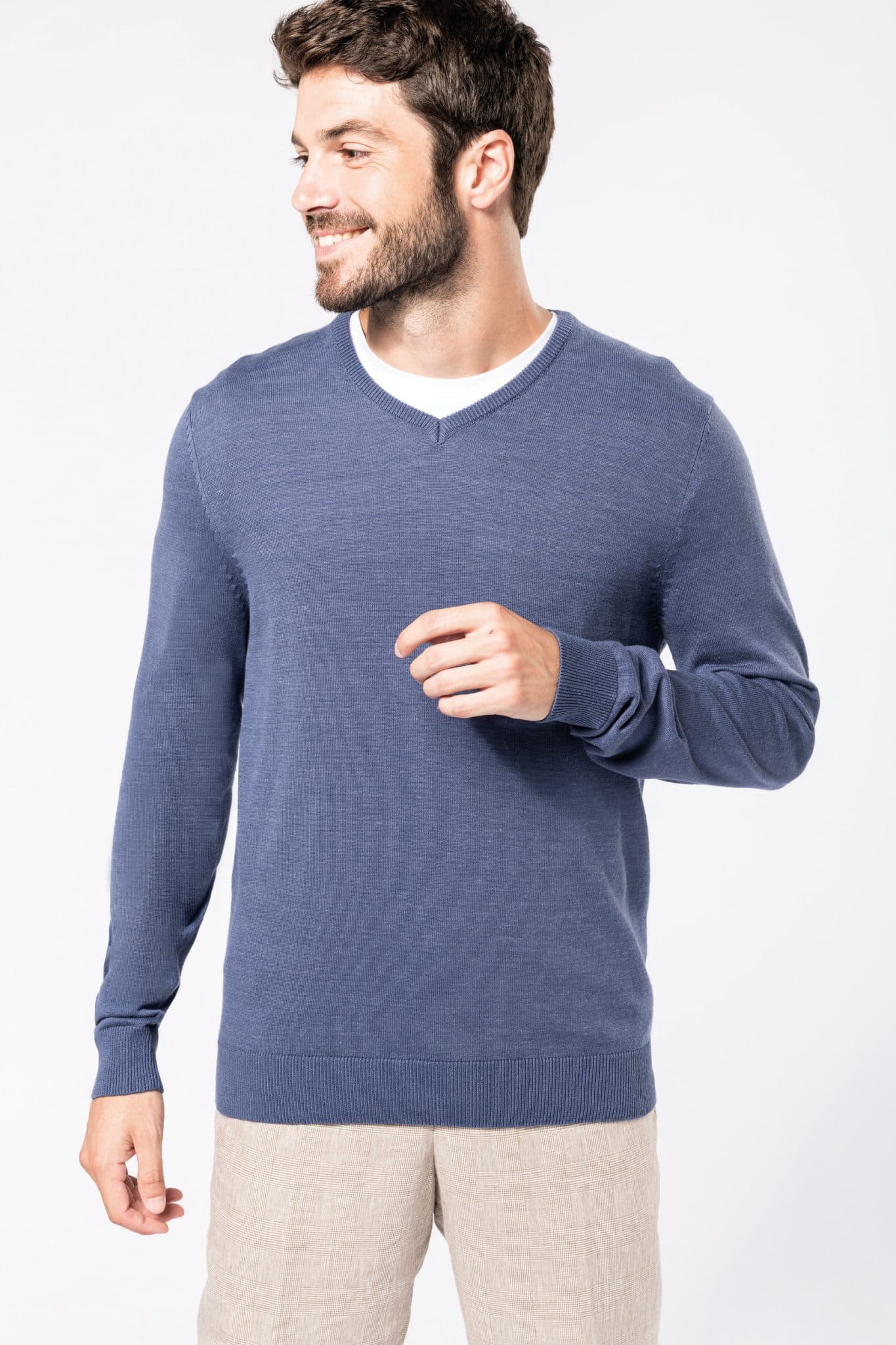 Miniature 1 pour Pull col V homme