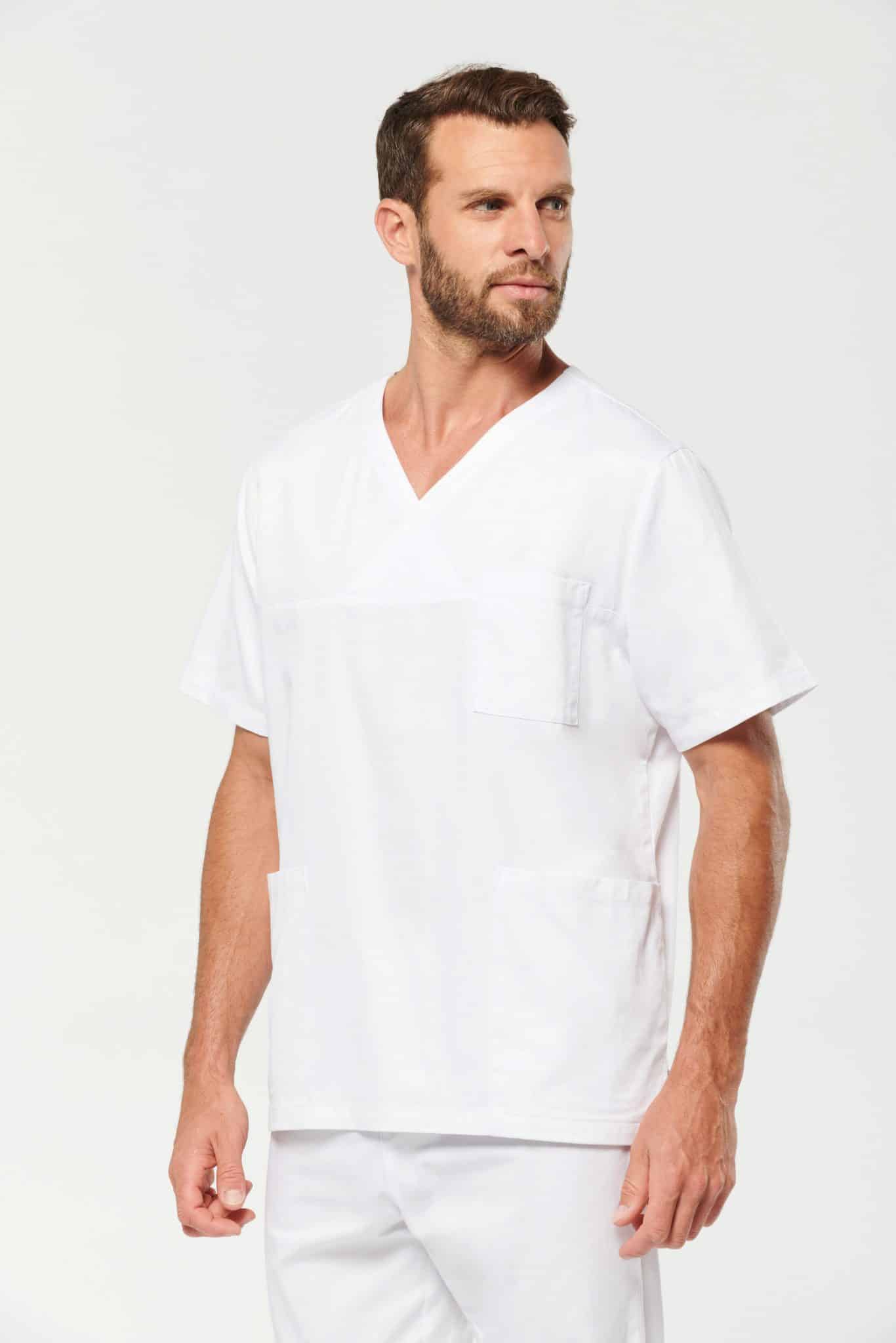 Miniature 2 pour Tunique coton manches courtes unisexe