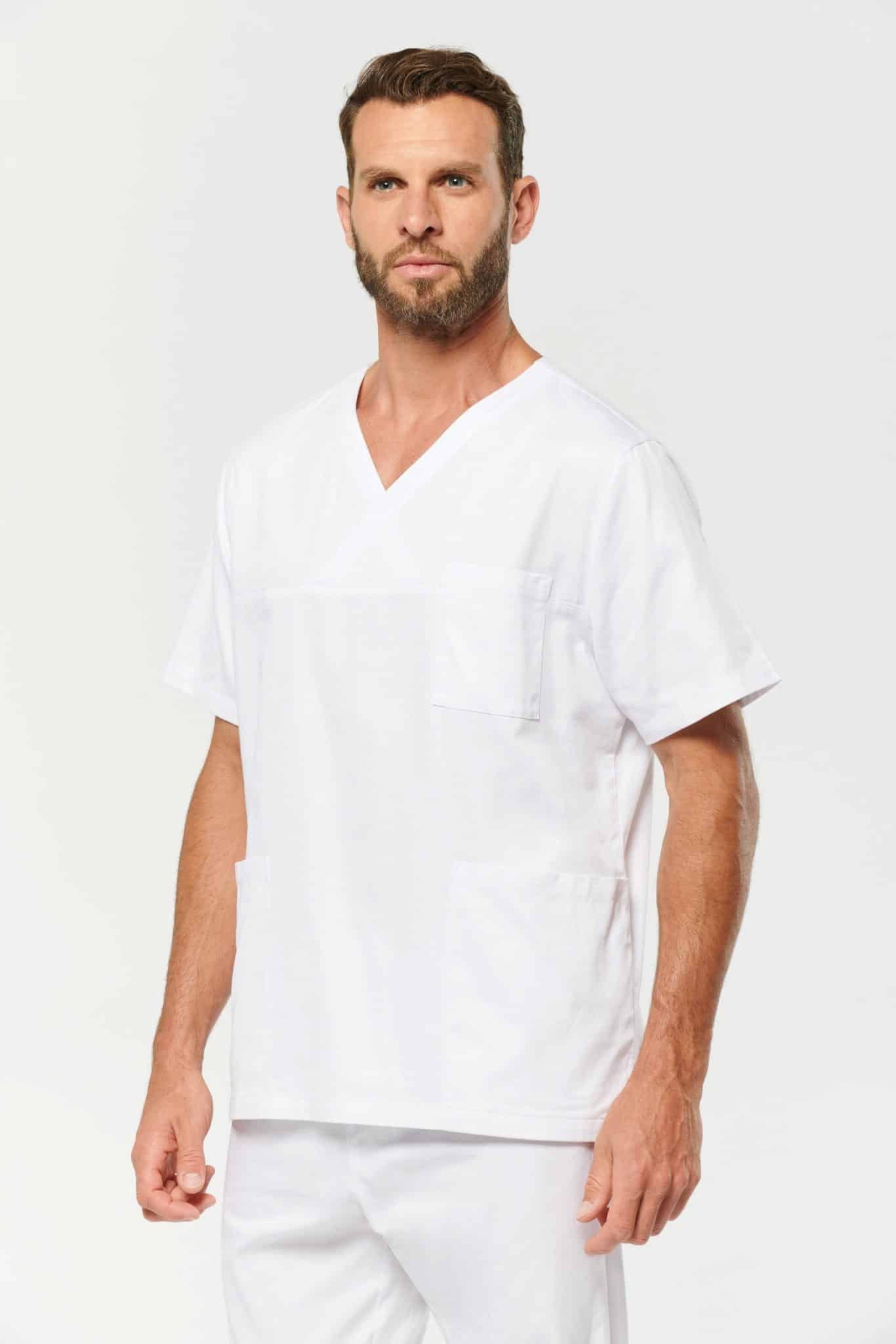 Miniature 4 pour Tunique coton manches courtes unisexe