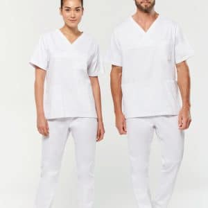 Visuel Tunique coton manches courtes unisexe