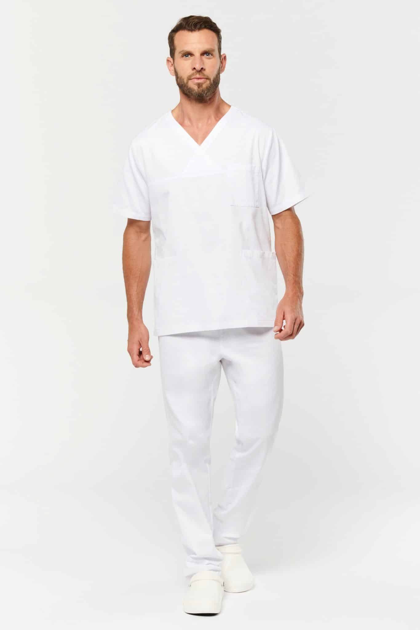 Miniature 6 pour Tunique coton manches courtes unisexe