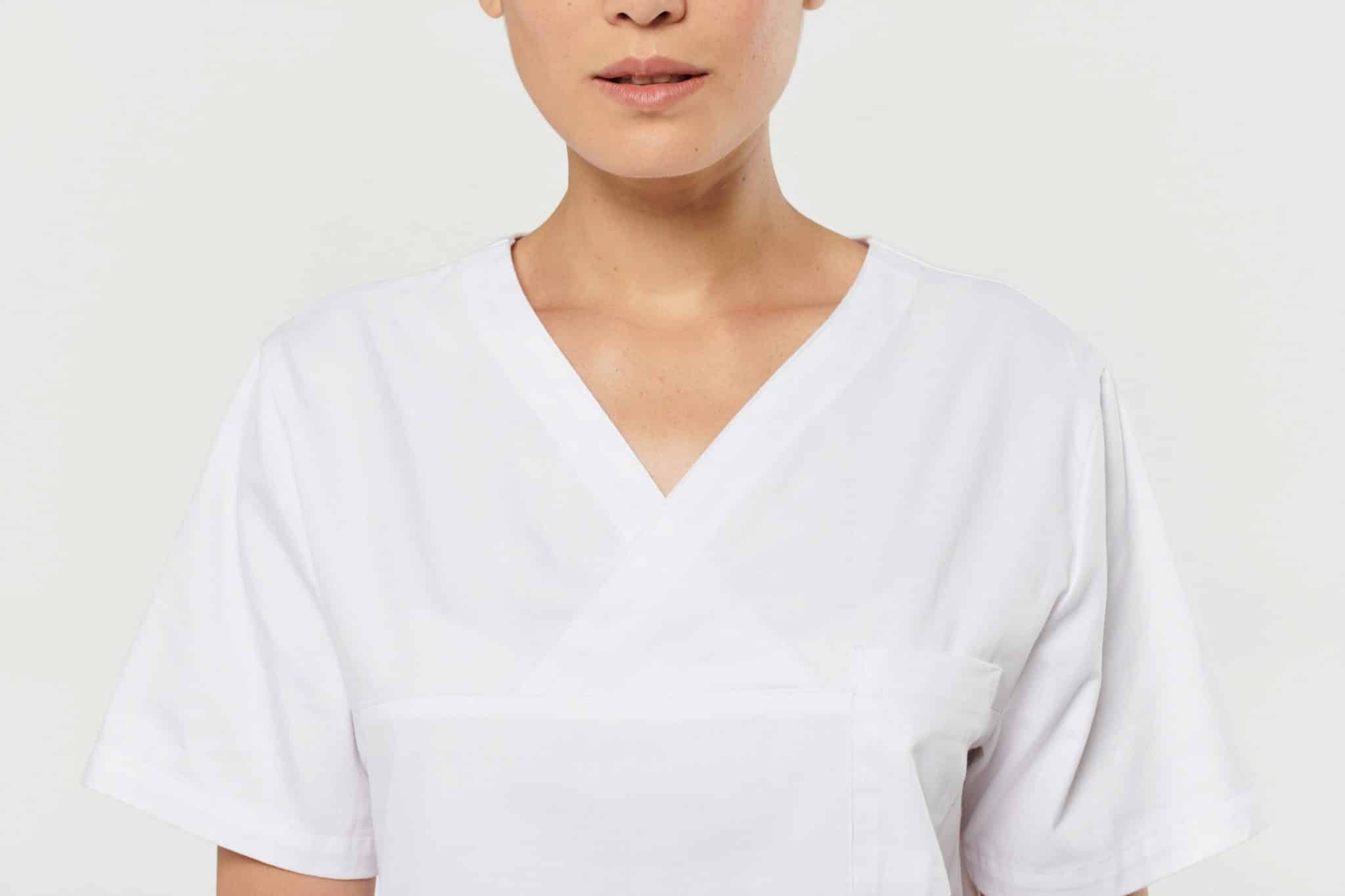 Miniature 17 pour Tunique coton manches courtes unisexe