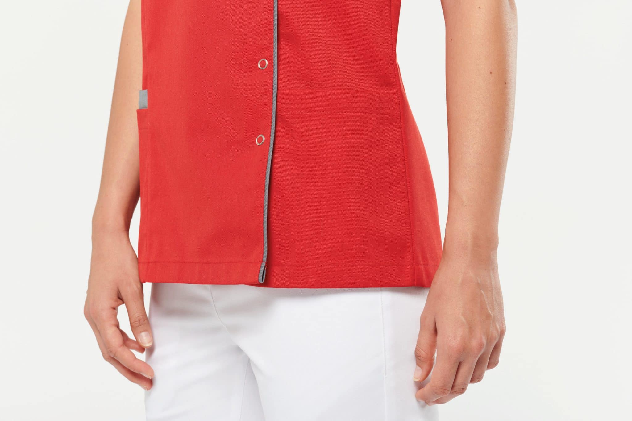 Miniature 11 pour Blouse polycoton avec boutons-pression femme