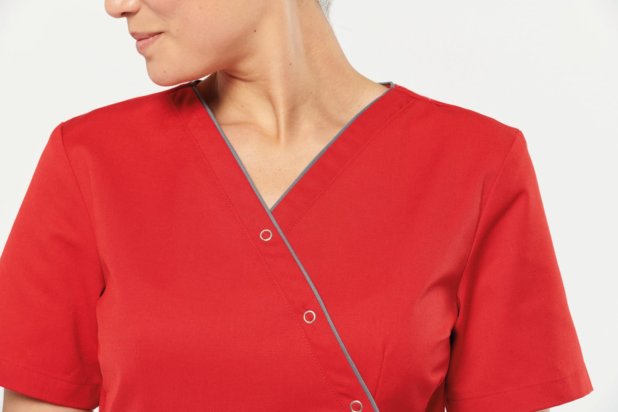 Miniature 9 pour Blouse polycoton avec boutons-pression femme