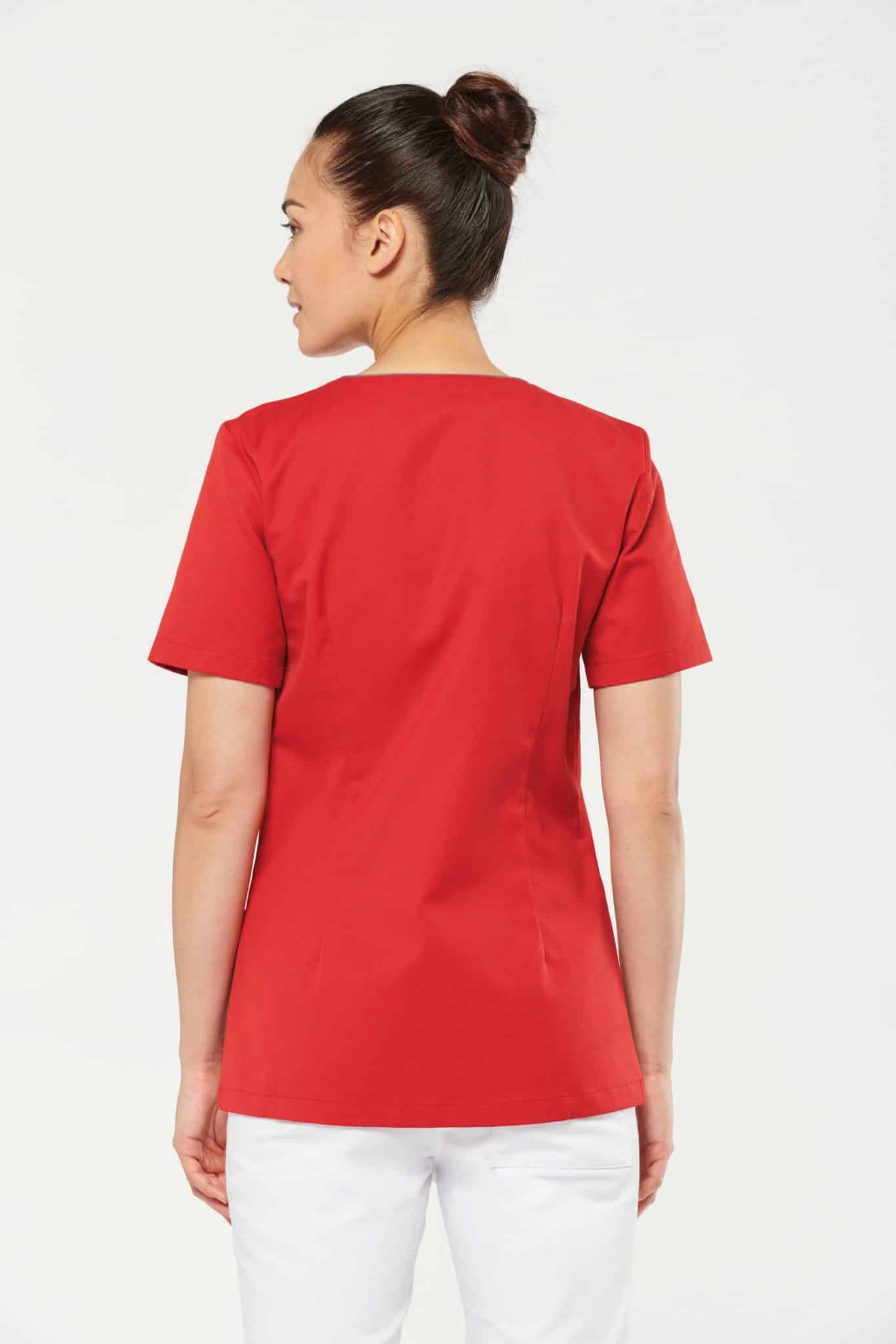 Miniature 2 pour Blouse polycoton avec boutons-pression femme