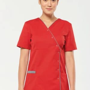 Visuel Blouse polycoton avec boutons-pression femme