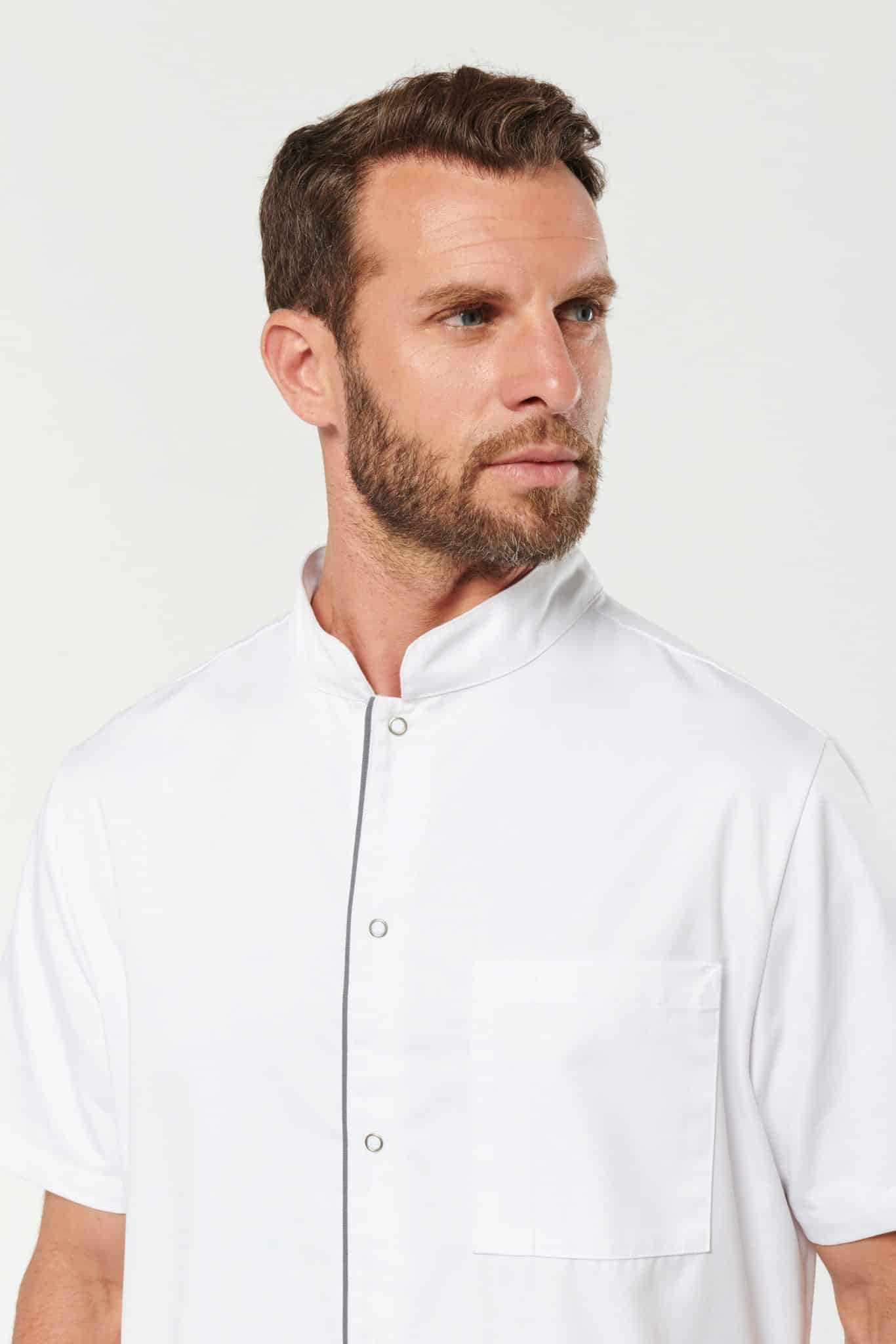 Miniature 7 pour Blouse polycoton avec boutons-pression homme