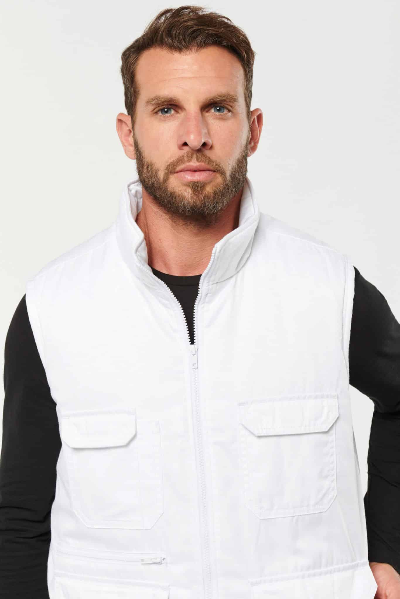 Miniature 13 pour Gilet polycoton multipoches rembourré unisexe