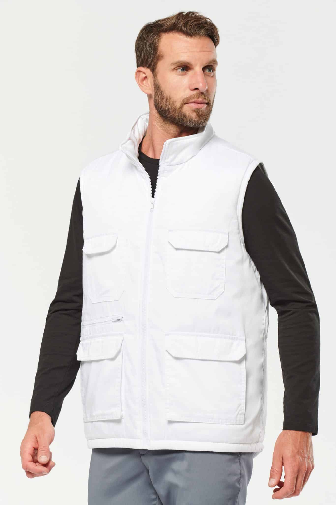 Miniature 4 pour Gilet polycoton multipoches rembourré unisexe
