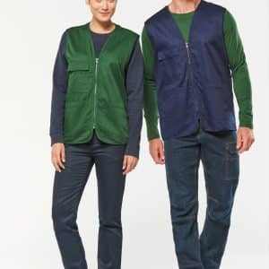 Visuel Gilet polycoton multipoches unisexe