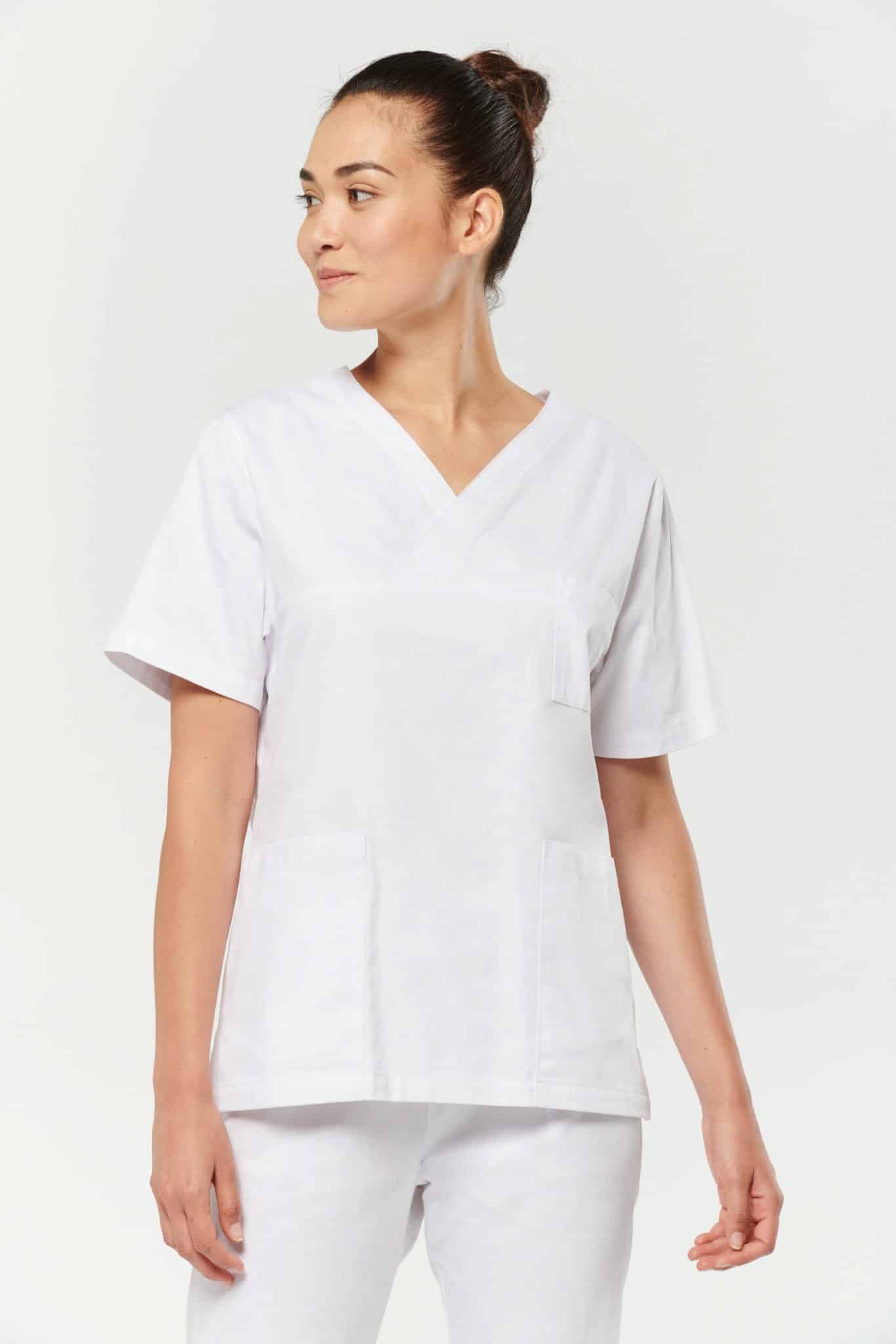Miniature 8 pour Tunique coton manches courtes unisexe