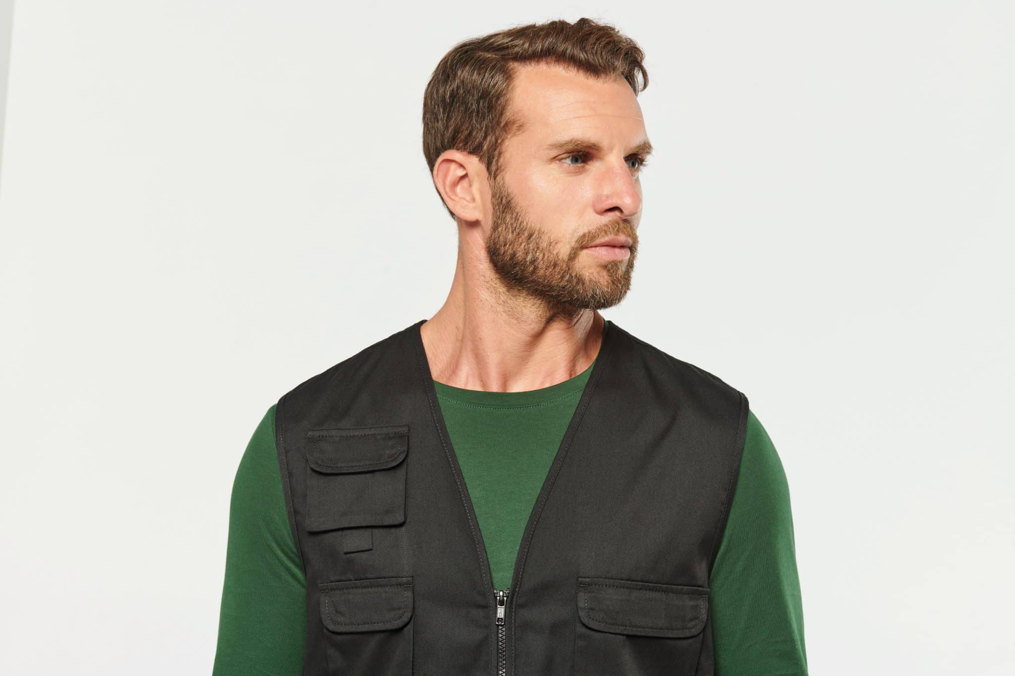 Miniature 15 pour Gilet polycoton multipoches doublé unisexe