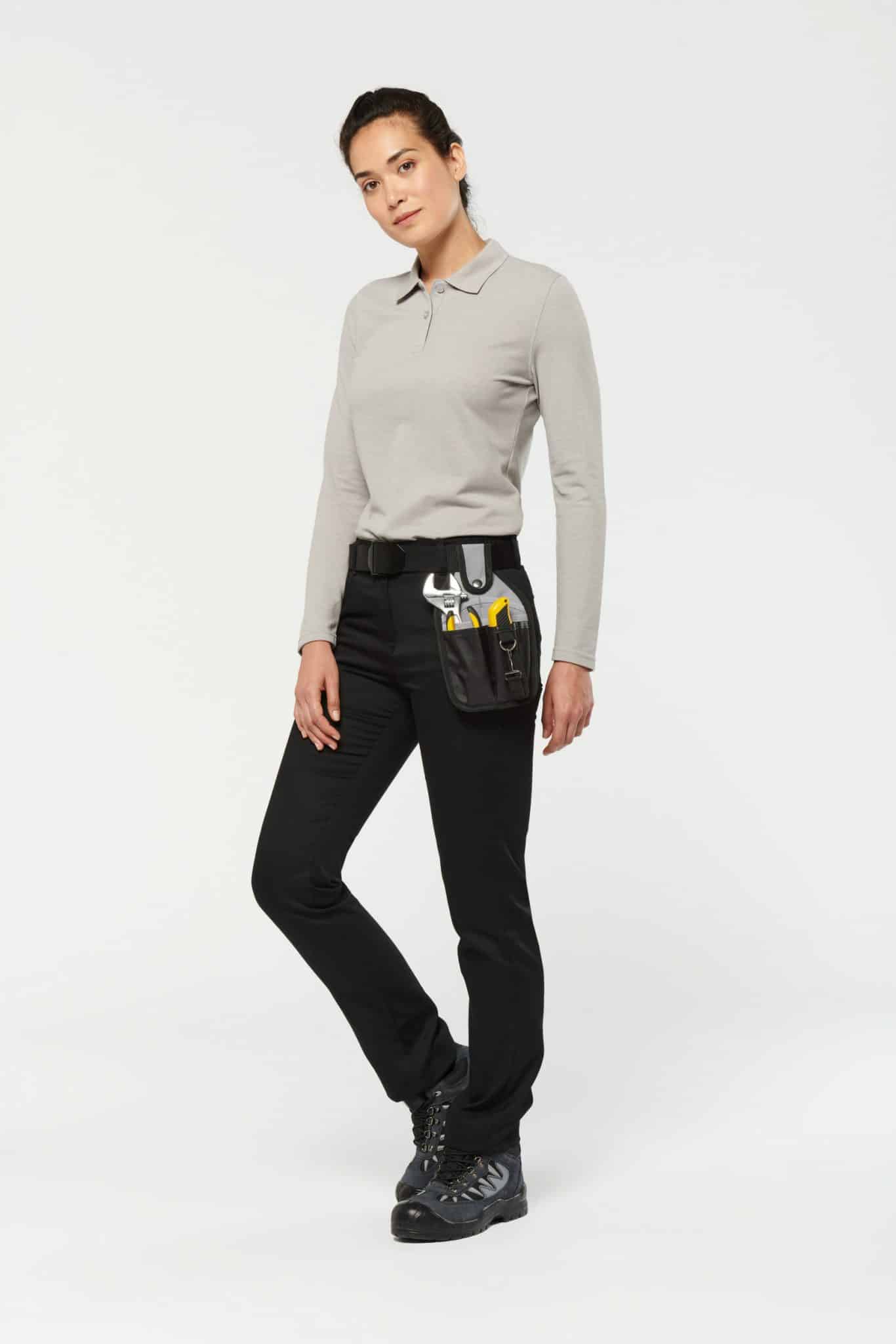 Miniature 6 pour Polo manches longues femme