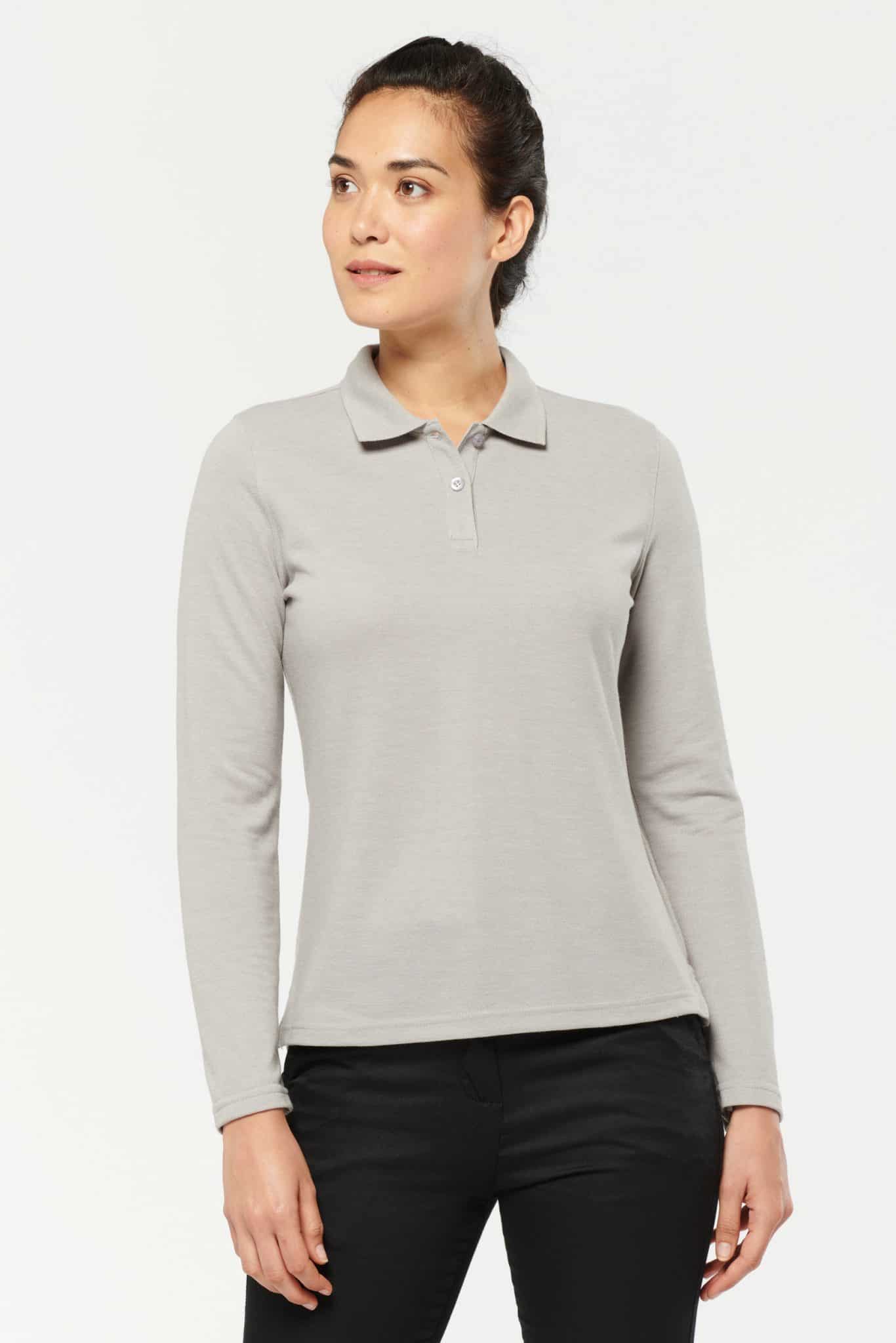 Miniature 1 pour Polo manches longues femme