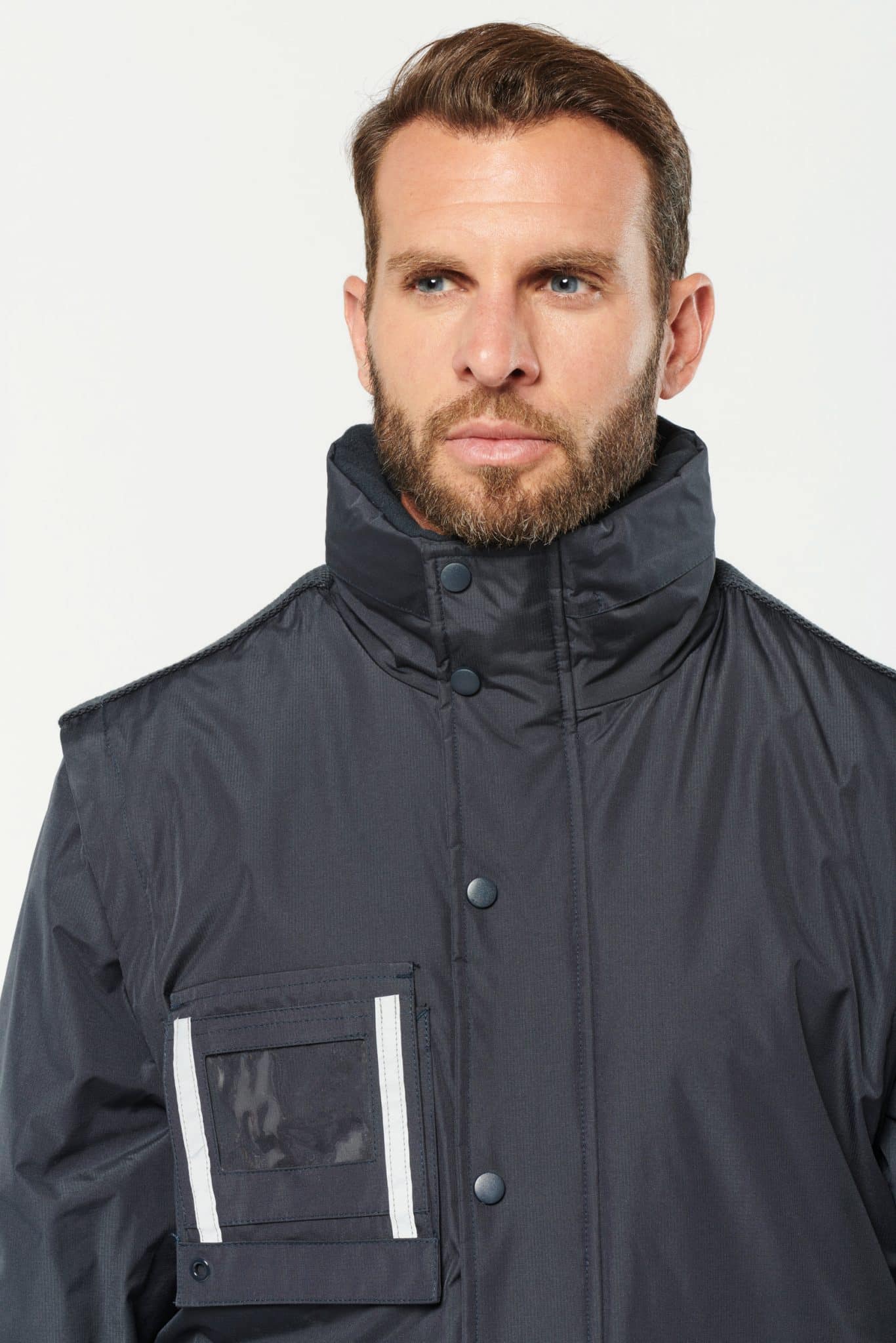 Miniature 7 pour Parka workwear manches amovibles homme