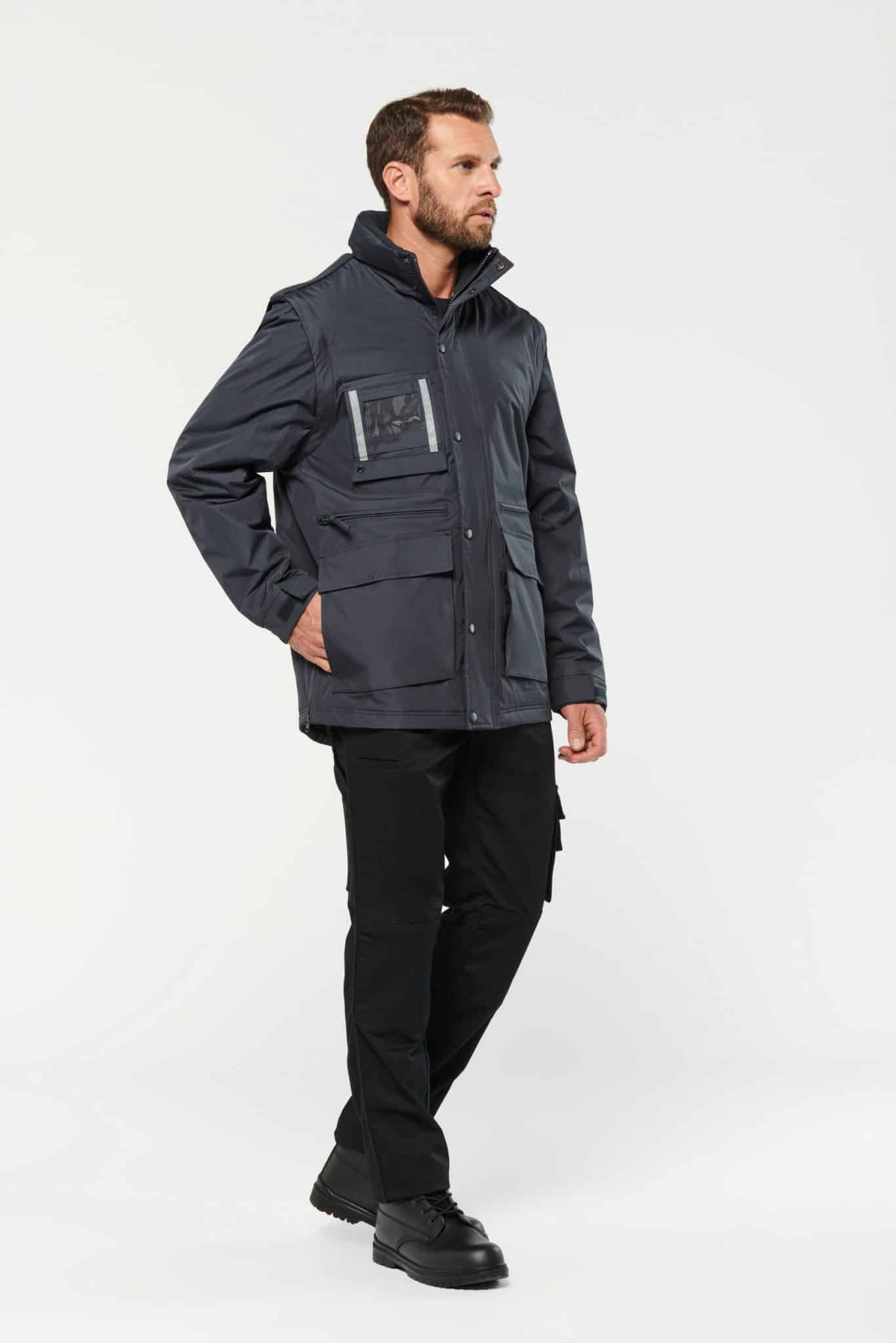Miniature 6 pour Parka workwear manches amovibles homme
