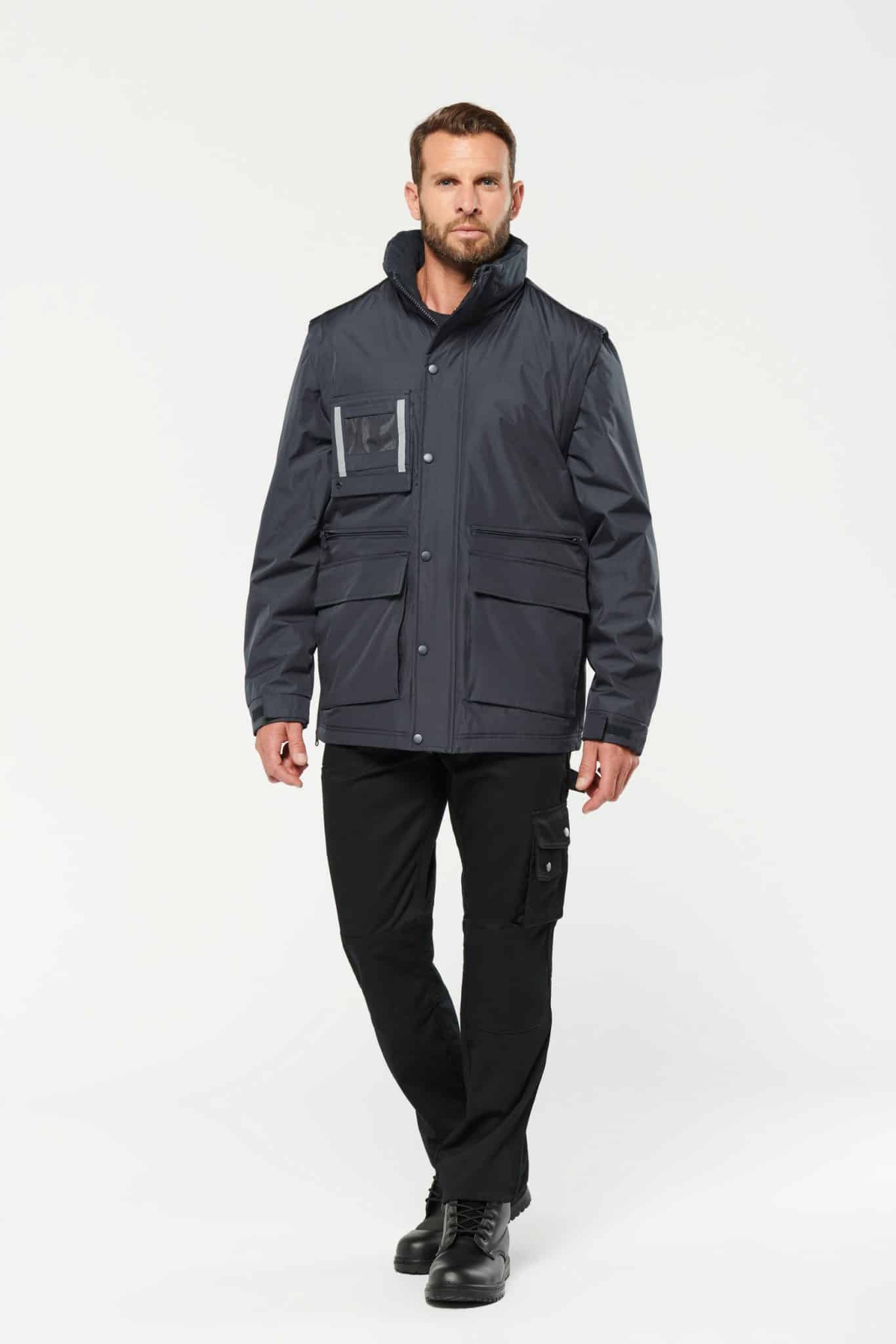 Miniature 4 pour Parka workwear manches amovibles homme