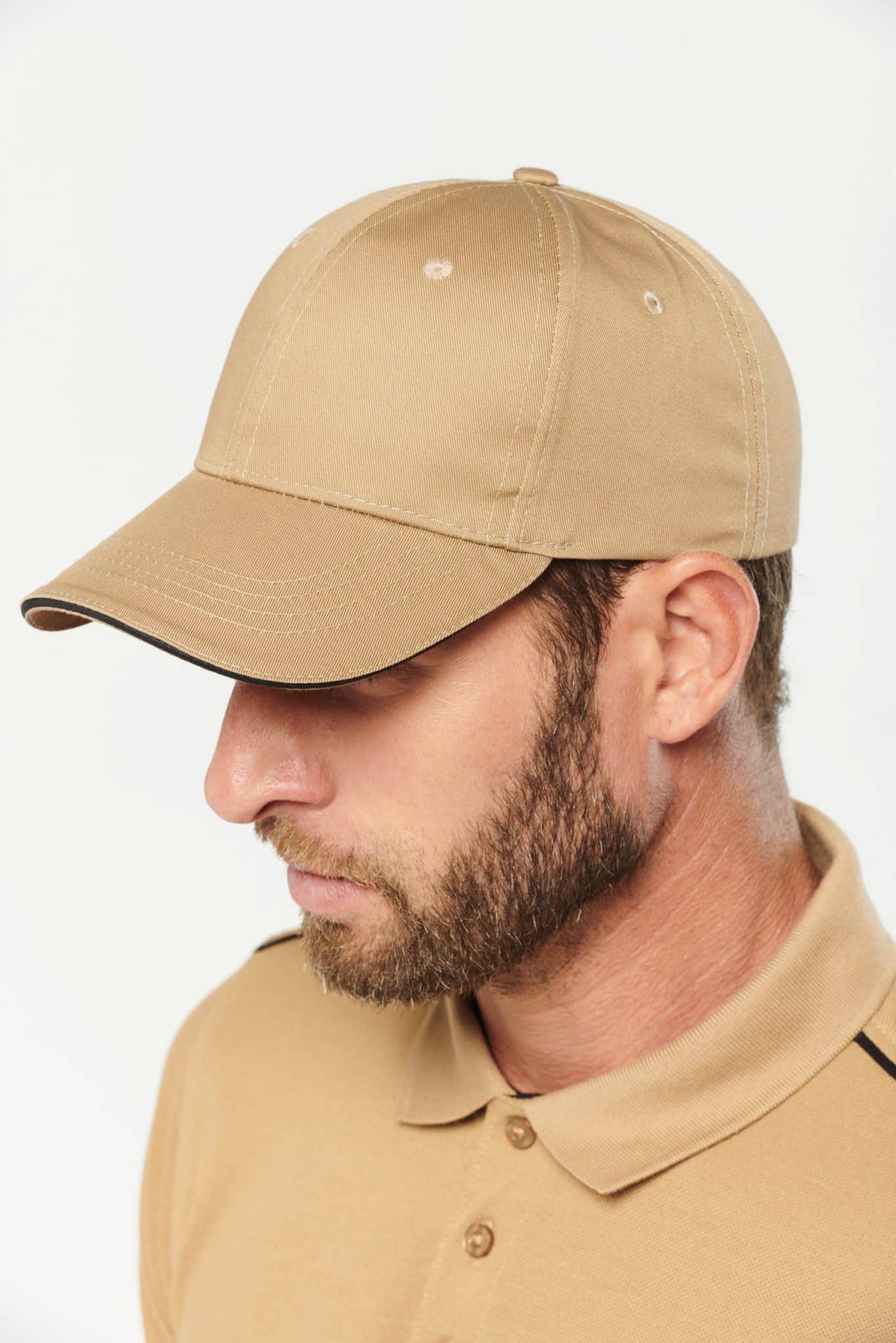 Miniature 1 pour Casquette sandwich contrasté 6 panneaux OEKO-TEX® STANDARD 100