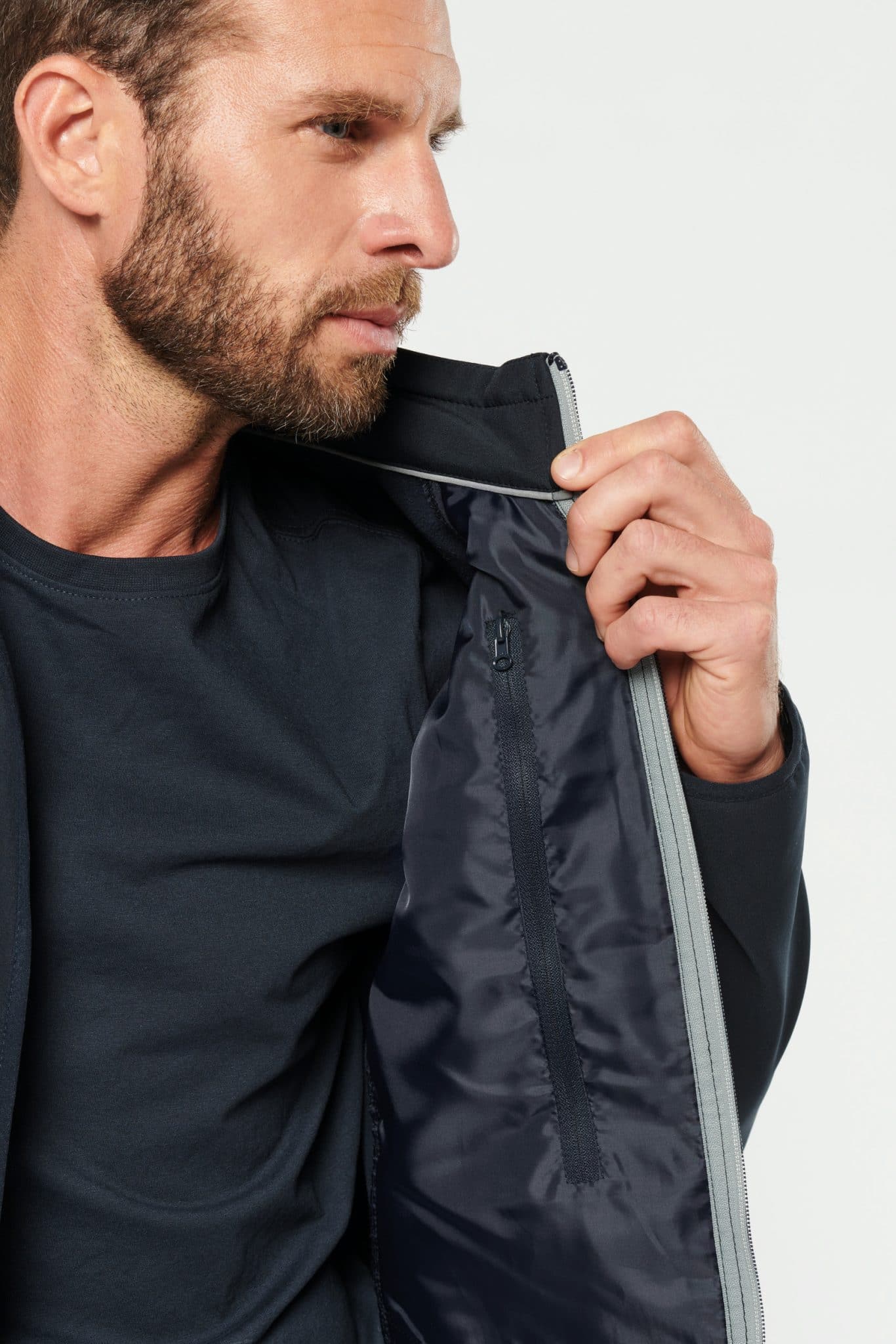 Miniature 6 pour Veste Day To Day bi-matière unisexe
